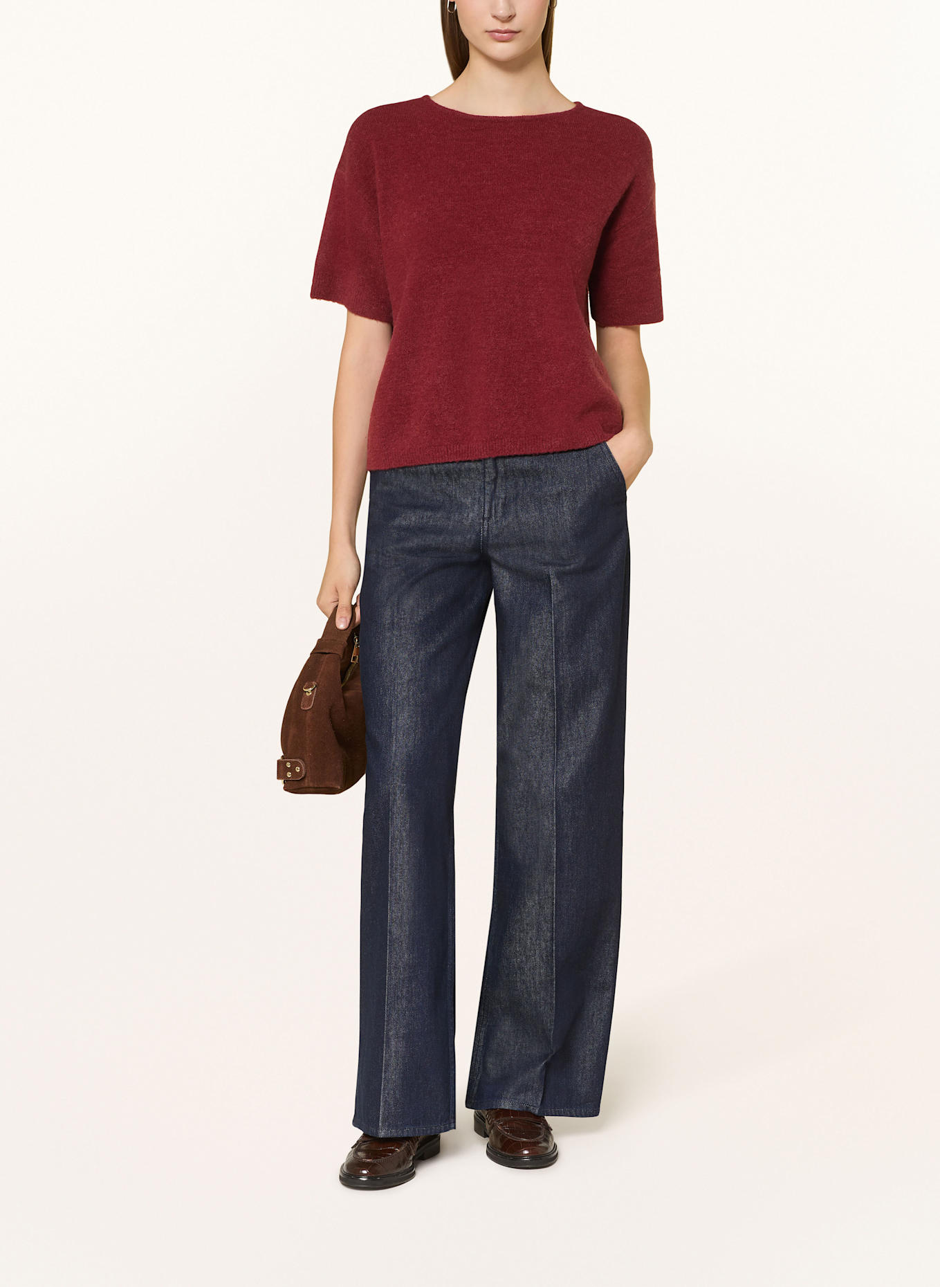 darling harbour Strickshirt: DUNKELROT