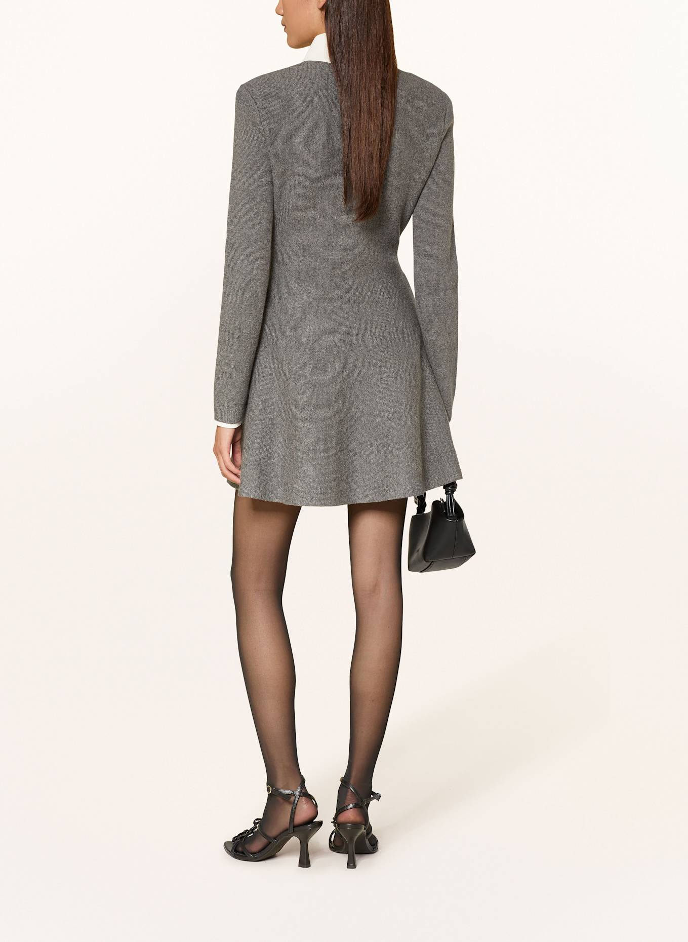 self-portrait Strickkleid: GRAU