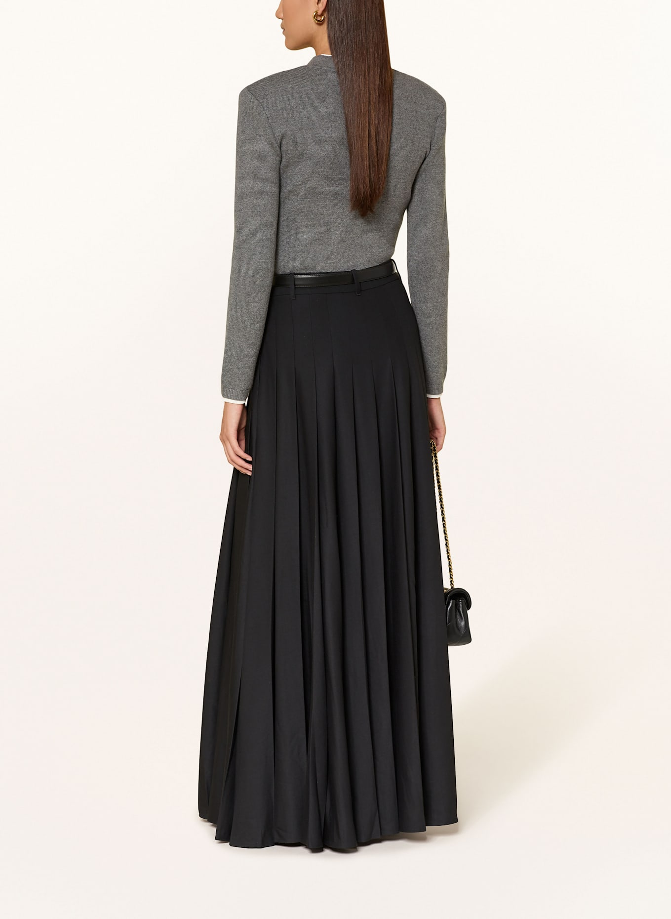 self-portrait Rock mit Plissees: SCHWARZ