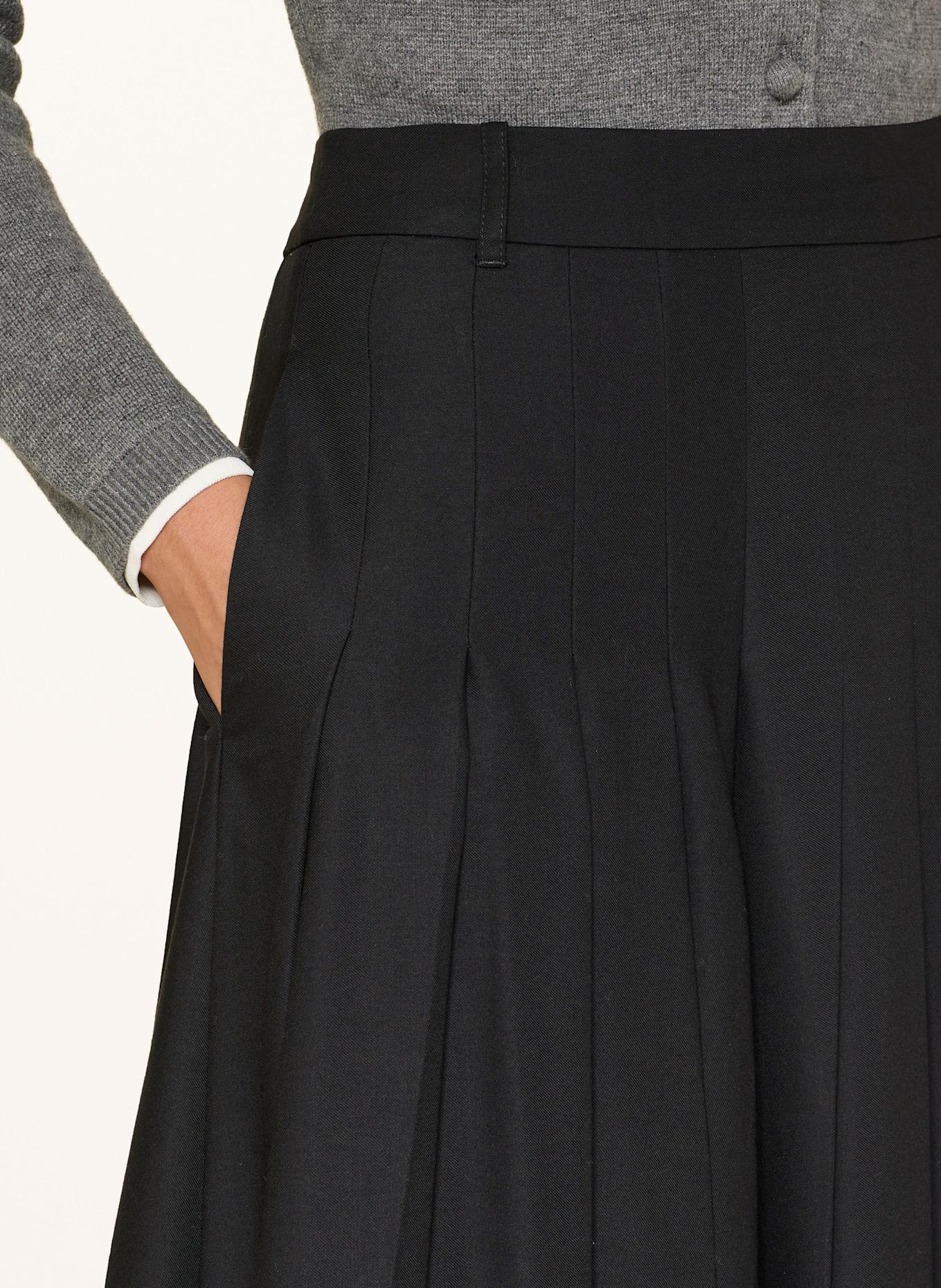 self-portrait Rock mit Plissees: SCHWARZ