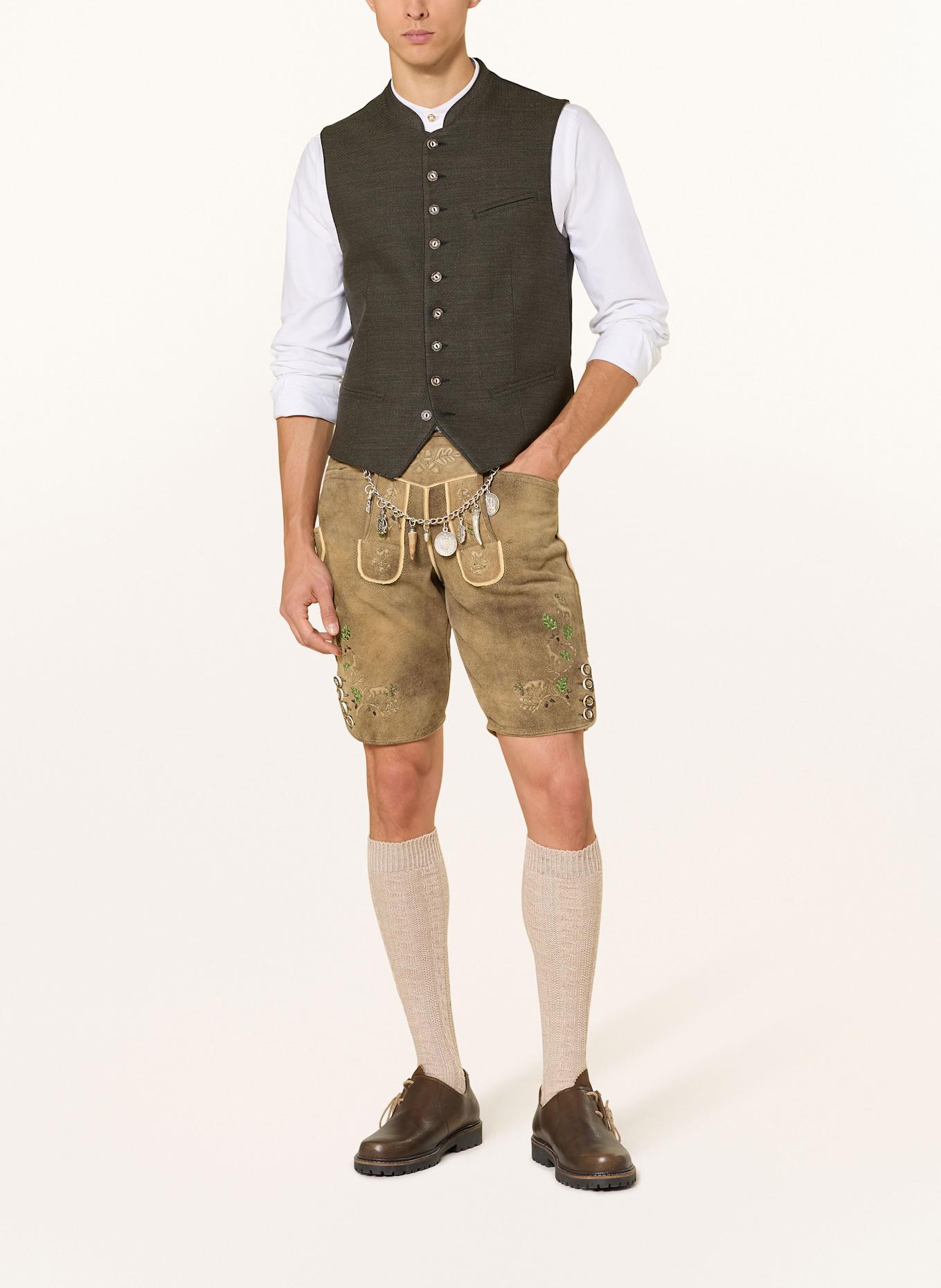 Johann & Johanna Trachten vest BENNO: KHAKI/ TAUPE