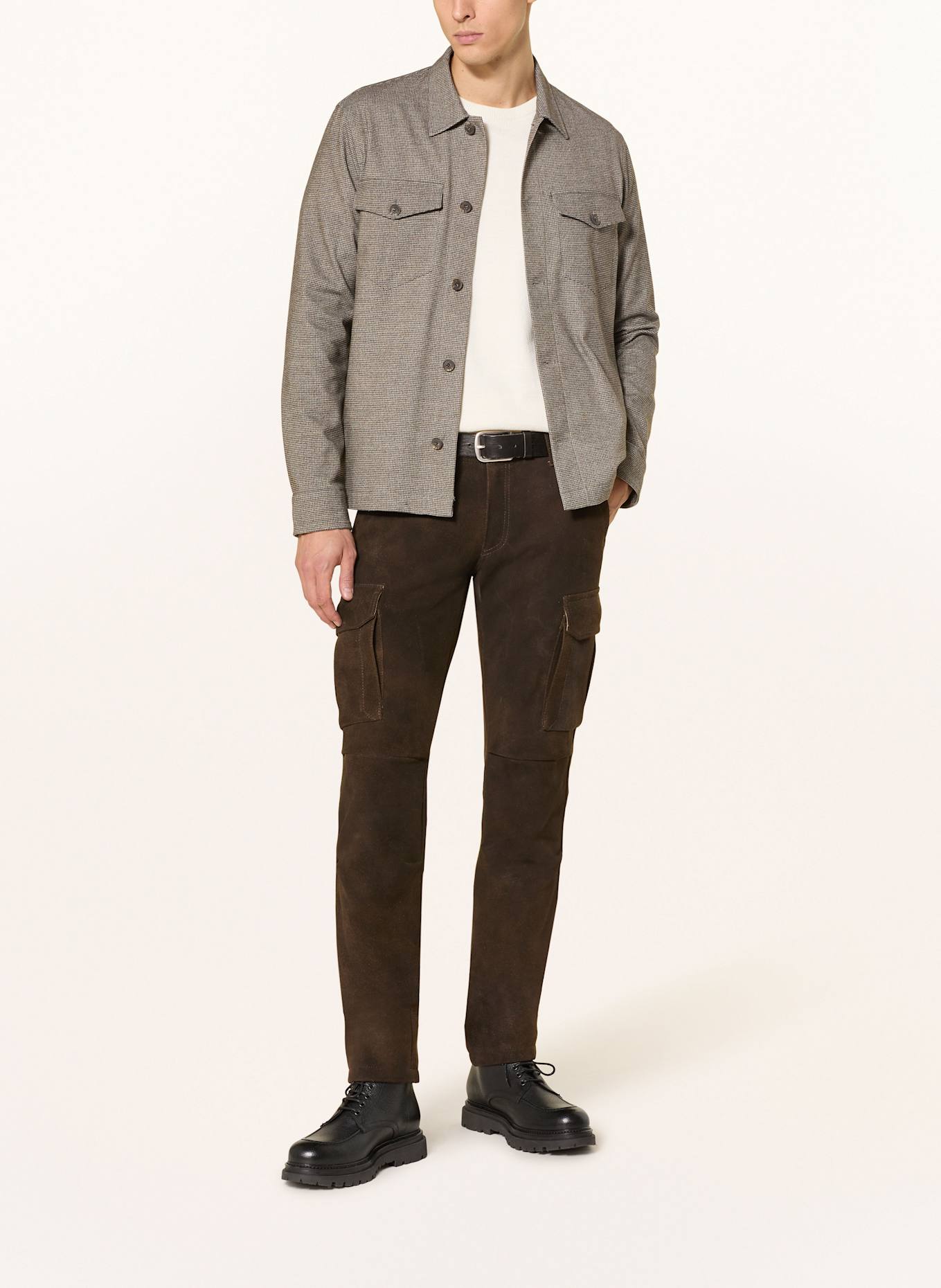 MEINDL Lederhose ISLAND TROUSERS Slim Fit: DUNKELBRAUN