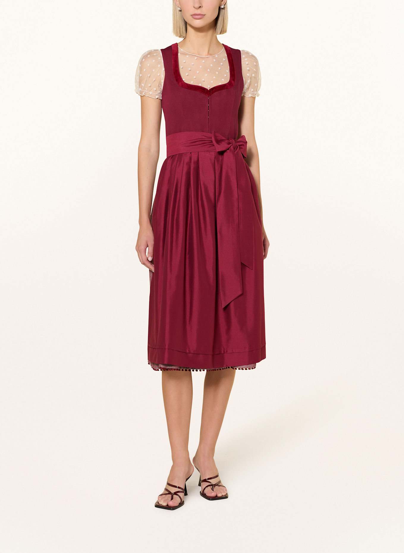 Heimatglück Tracht Dirndl GIULIA: DARK RED
