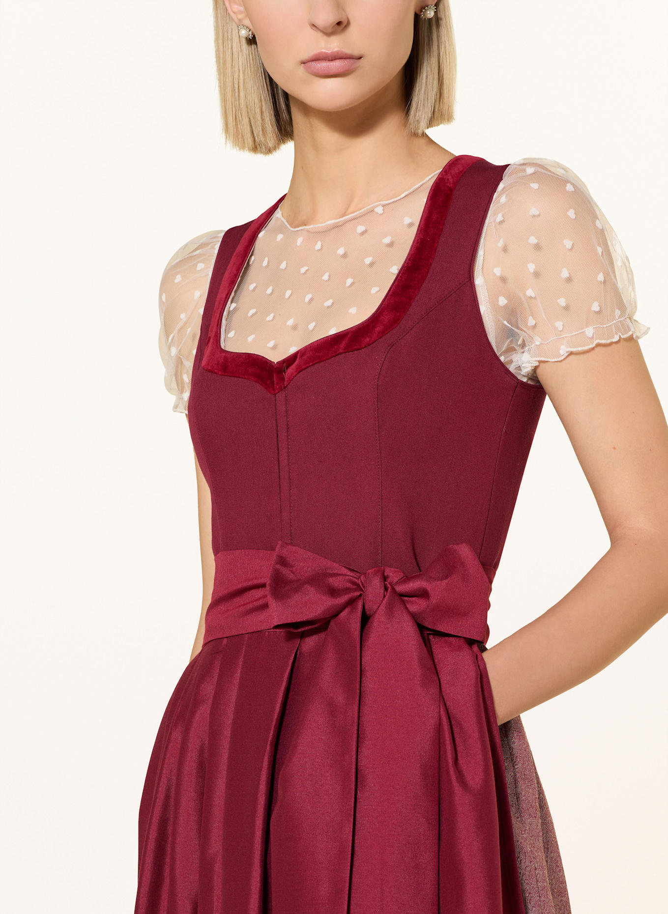 Heimatglück Tracht Dirndl GIULIA: DARK RED
