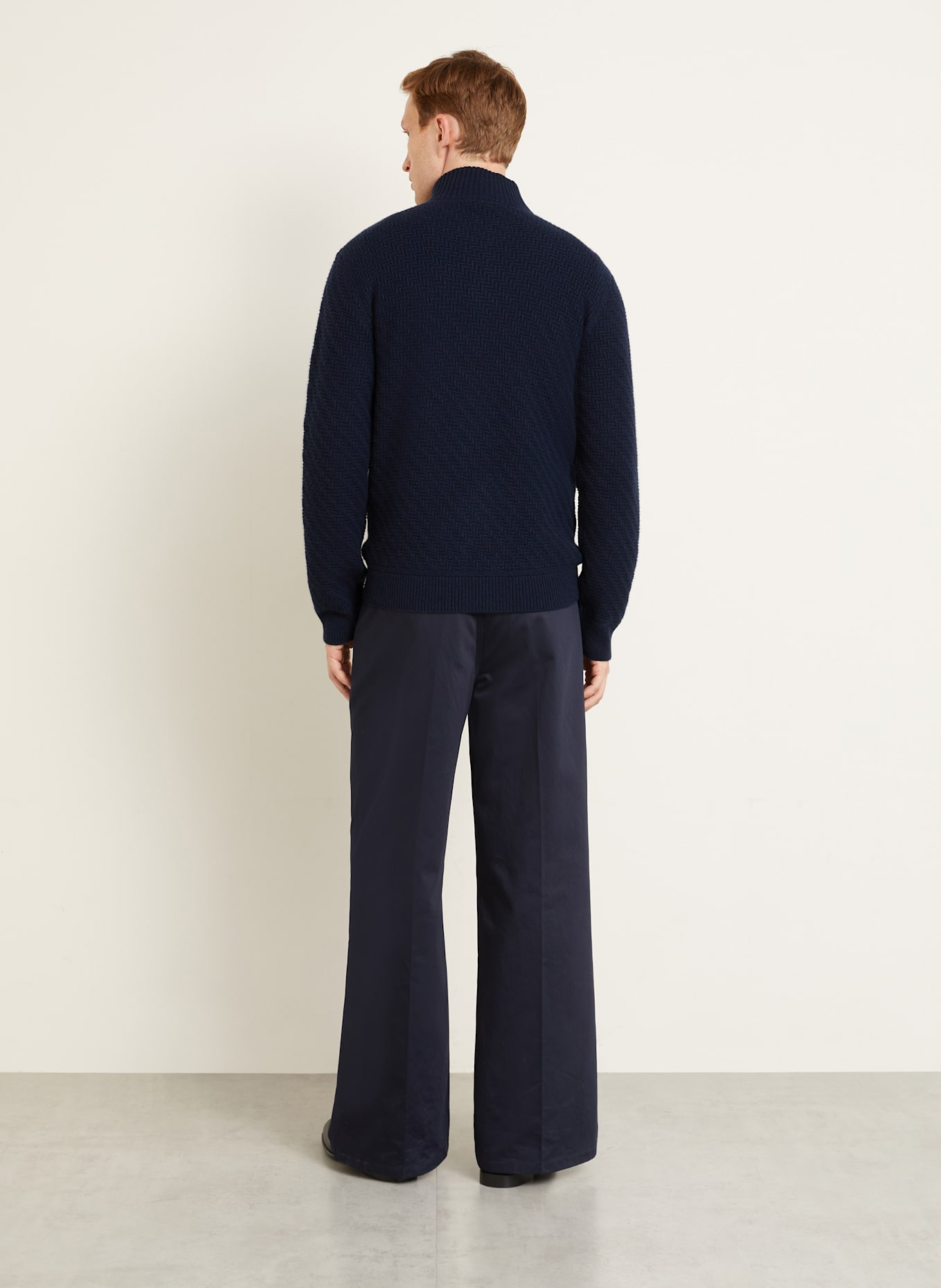 GIORGIO ARMANI Cashmere-Troyer: DUNKELBLAU