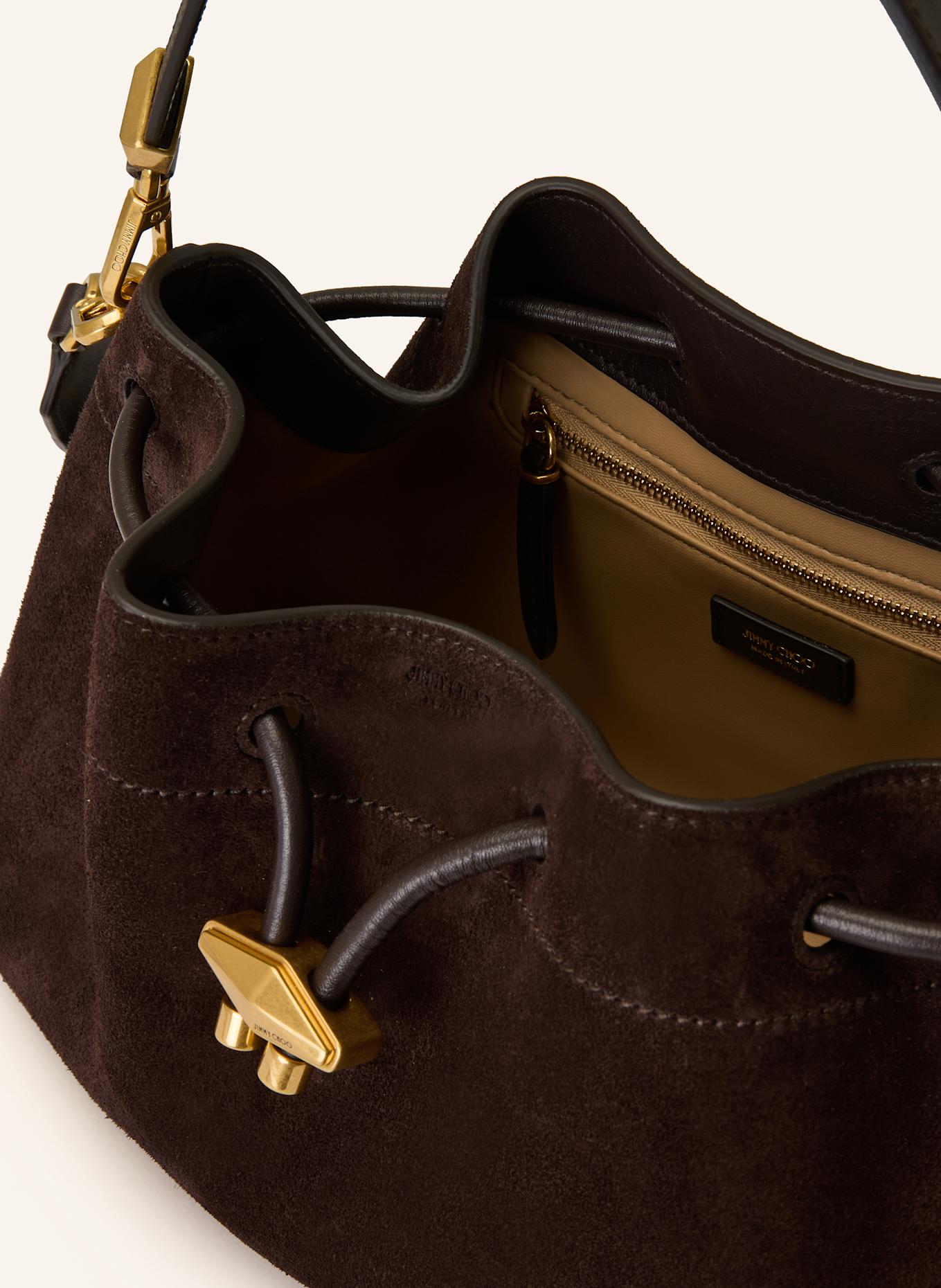 JIMMY CHOO Handbag BON BON SMALL: DARK BROWN