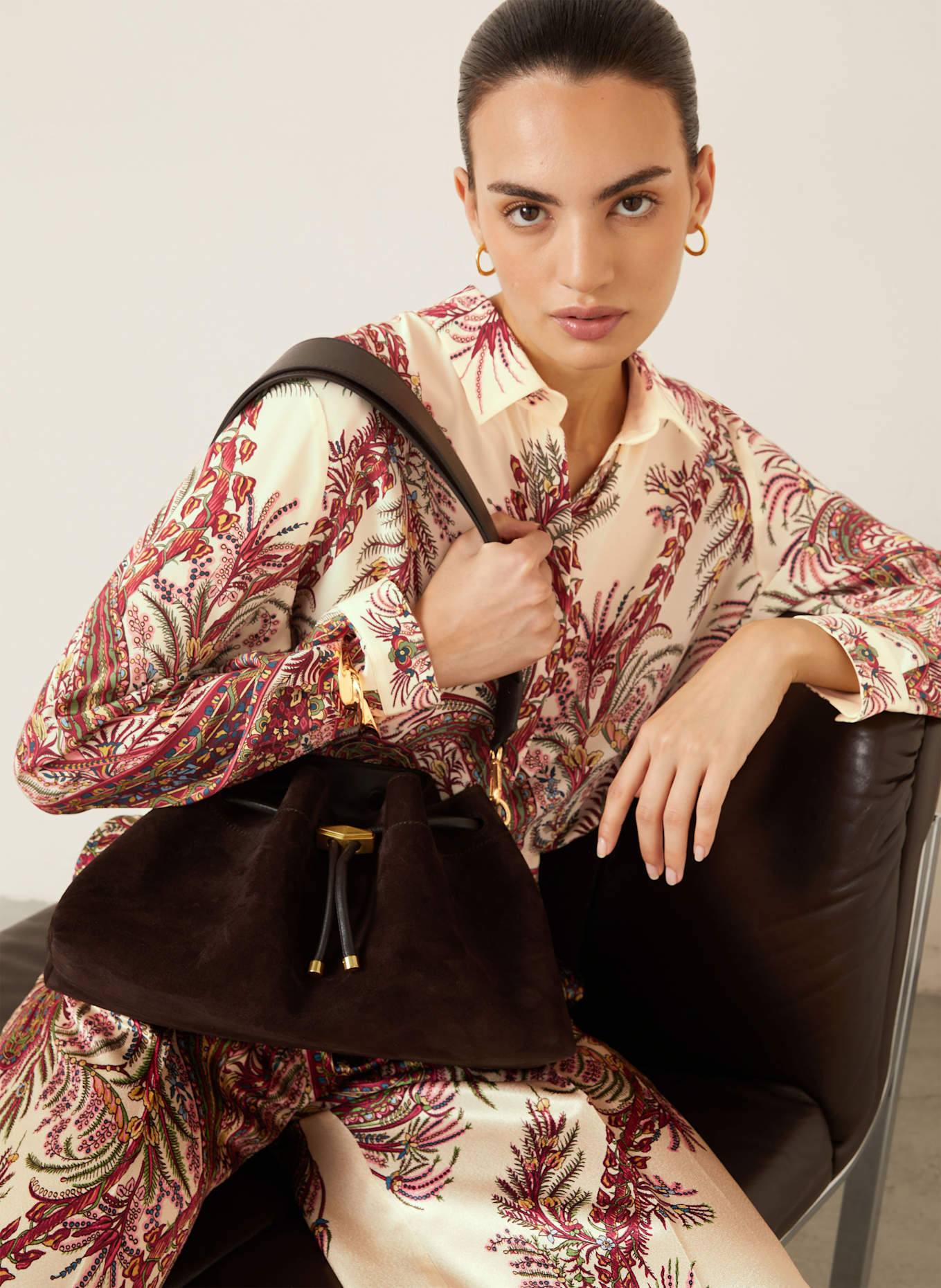 JIMMY CHOO Handbag BON BON SMALL: DARK BROWN