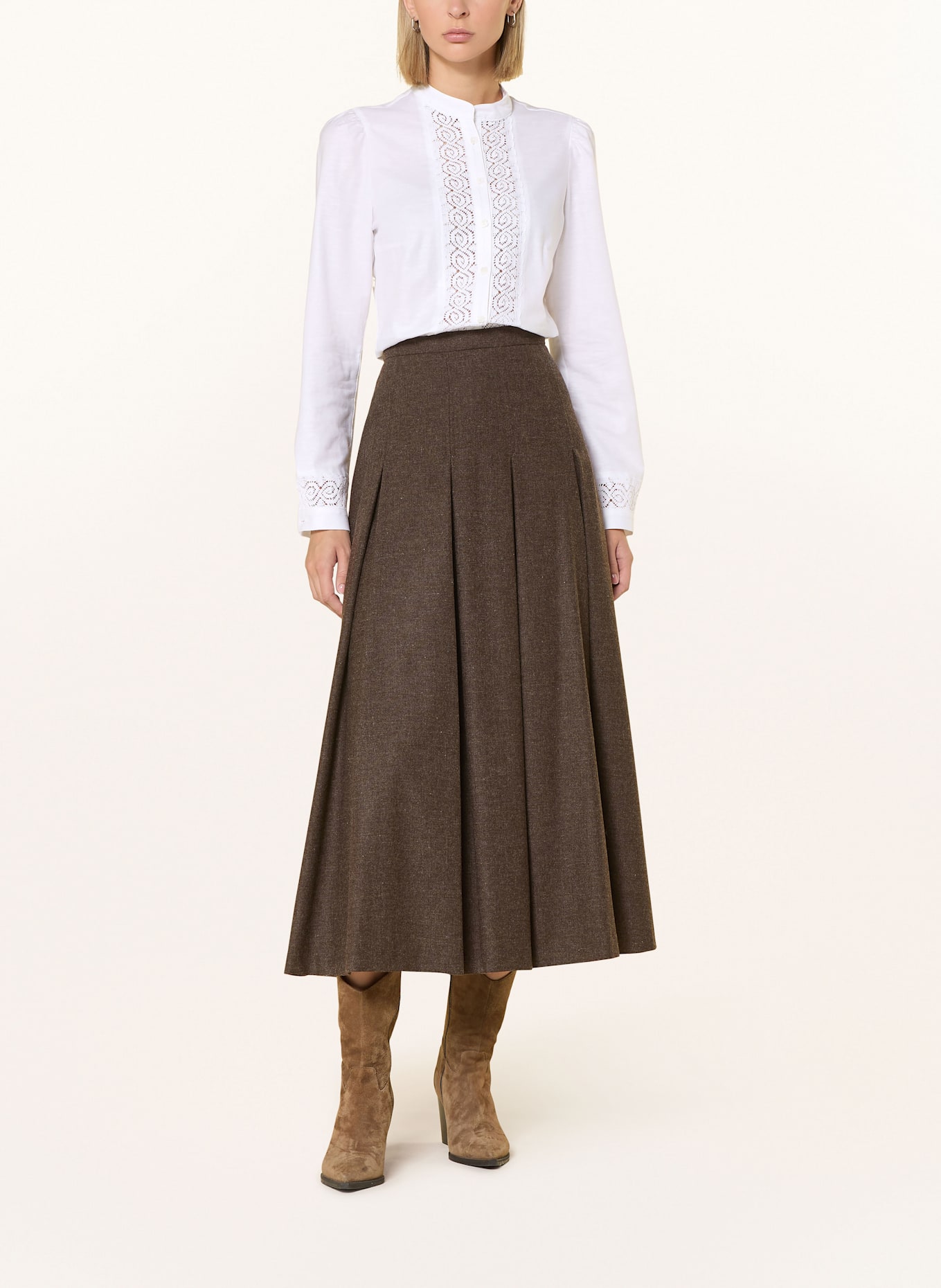 BERWIN & WOLFF Trachtenbluse: WEISS