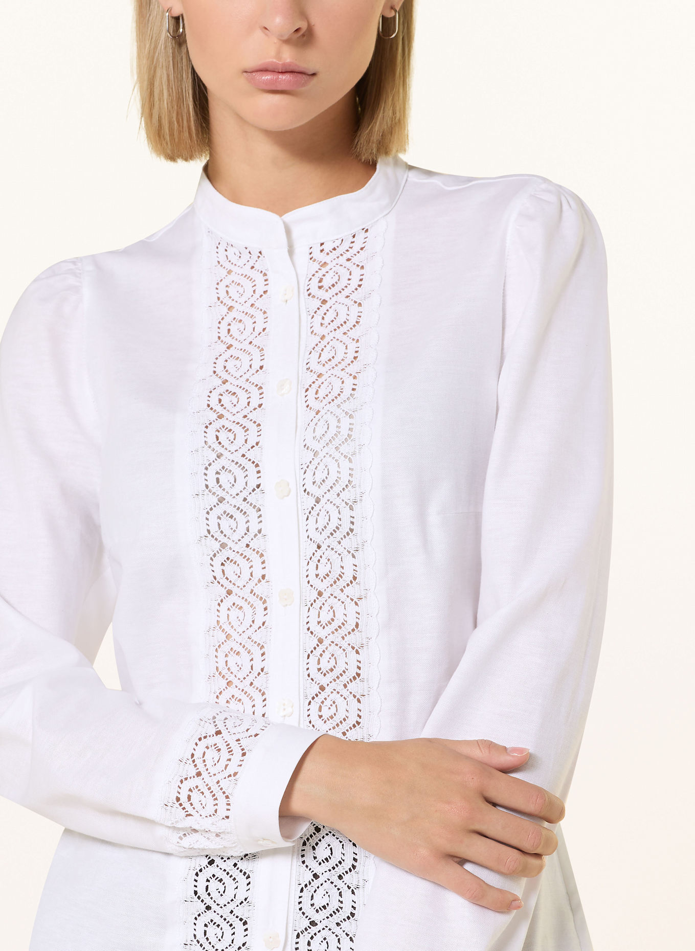 BERWIN & WOLFF Trachtenbluse: WEISS