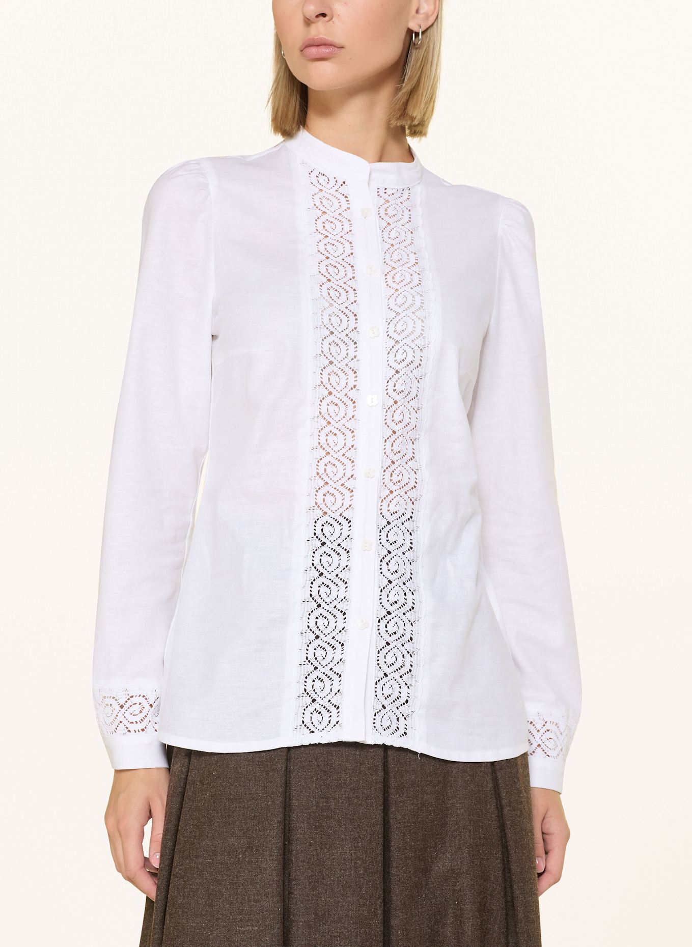 BERWIN & WOLFF Trachtenbluse: WEISS