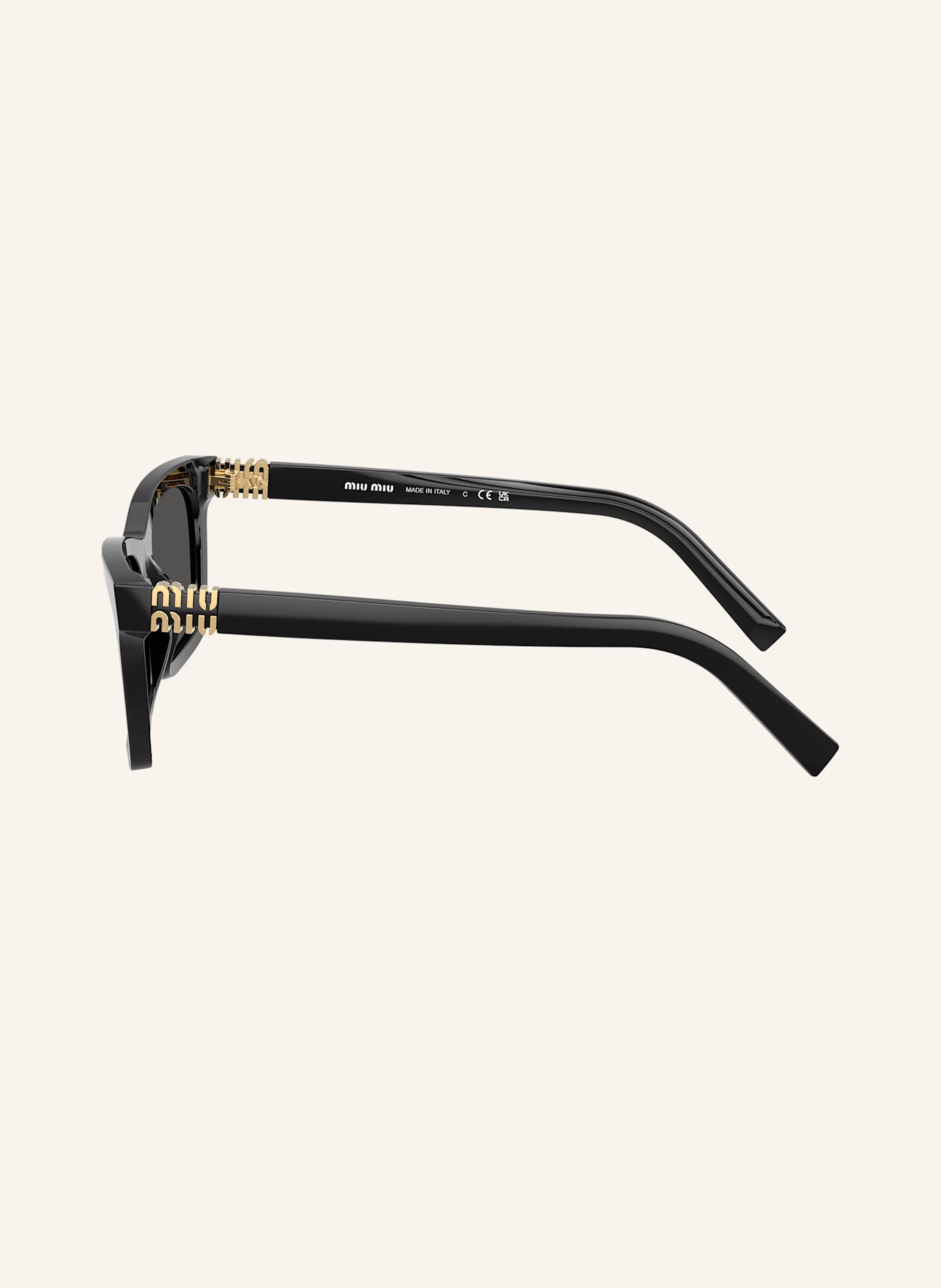 MIU MIU Okulary przeciwsłoneczne MU A05S: 16K08Z – CZARNY/ CIEMNOSZARY