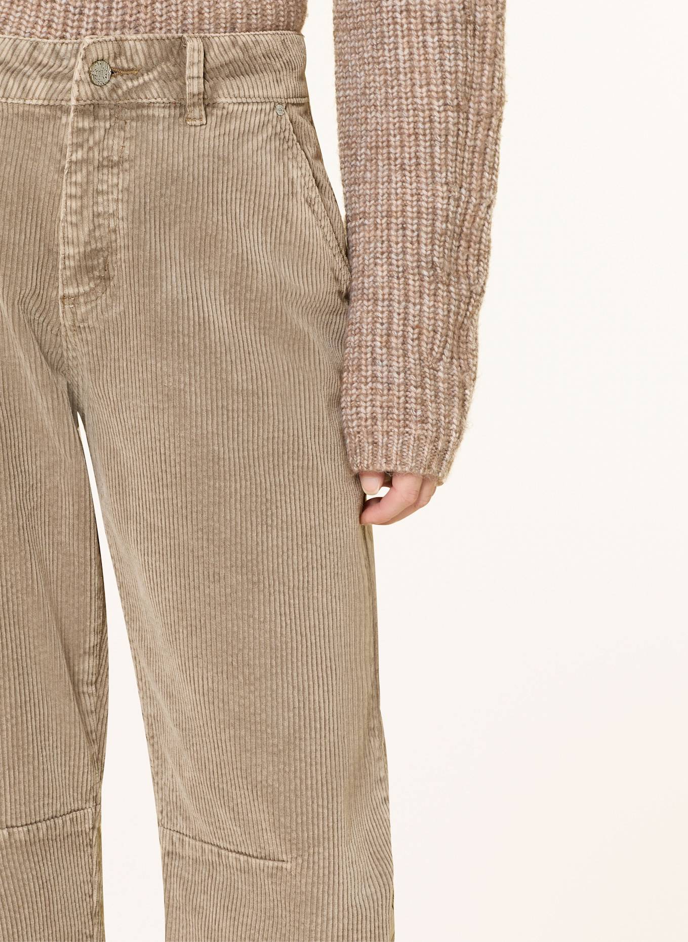 Buena Vista Barrel Jeans aus Cord: TAUPE