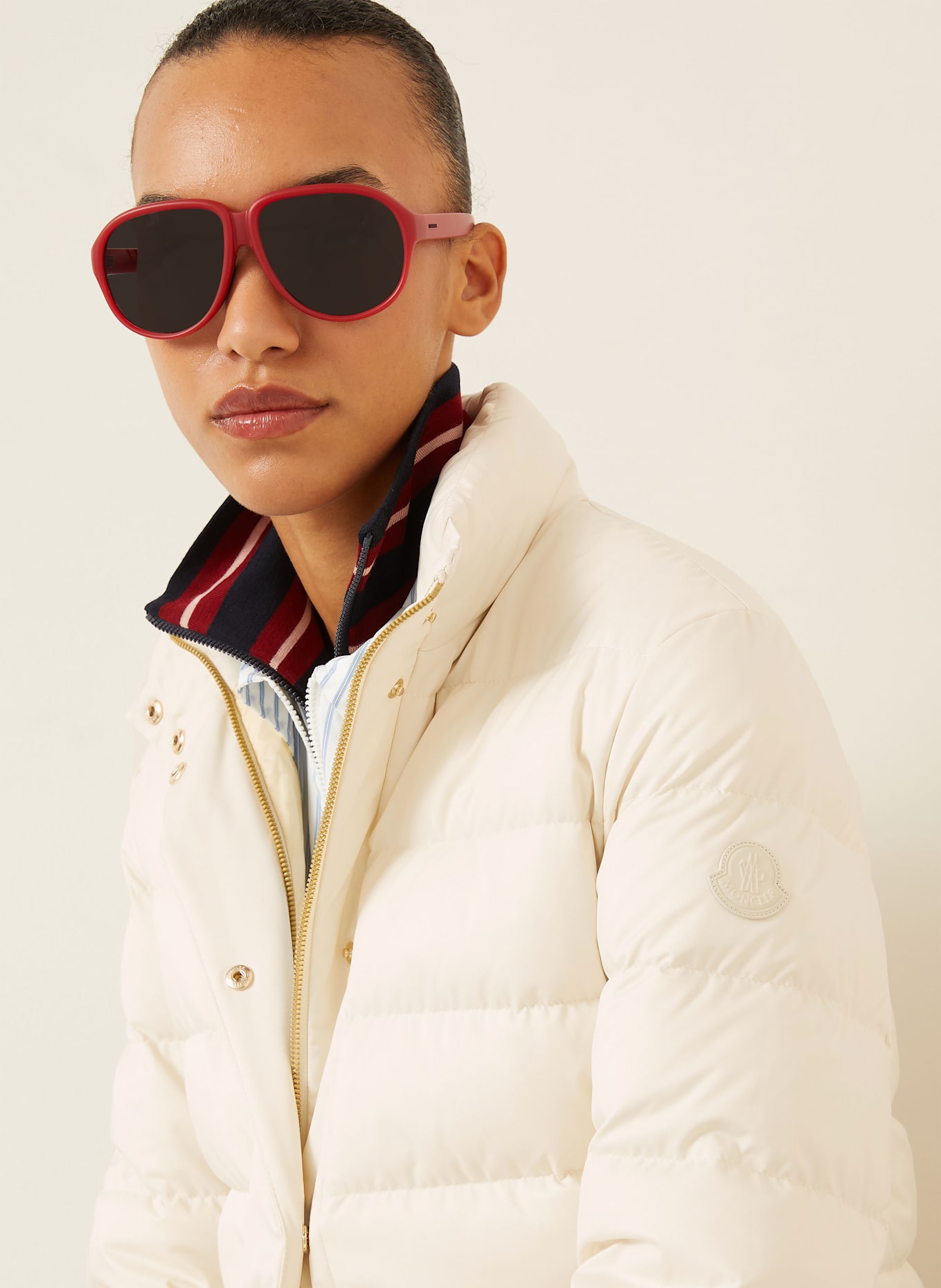 MONCLER Daunenjacke BESSETTES: ECRU