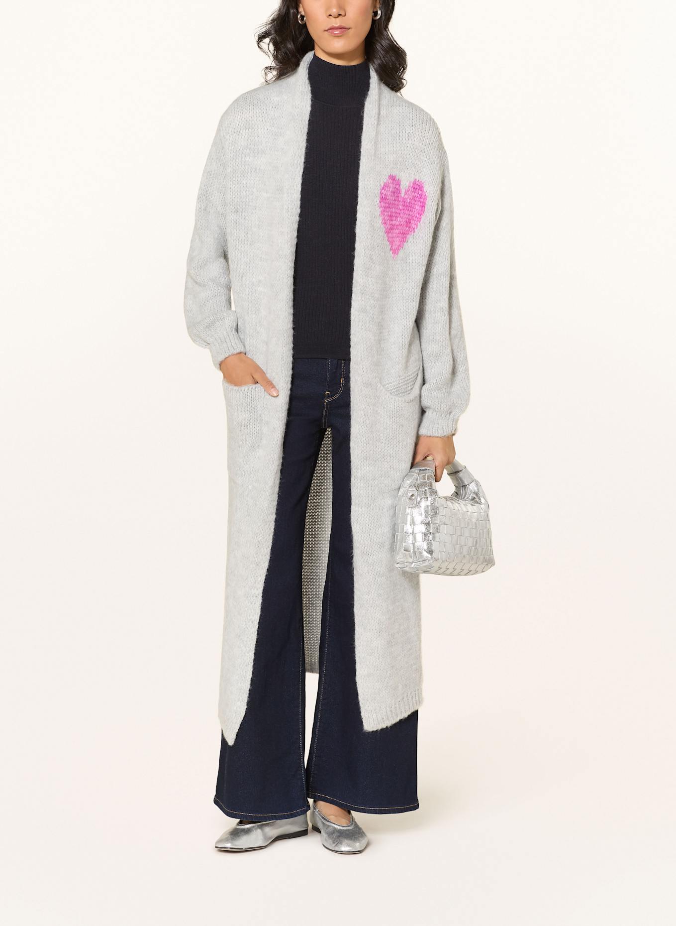 miss goodlife Strickhülle mit Alpaka: HELLGRAU