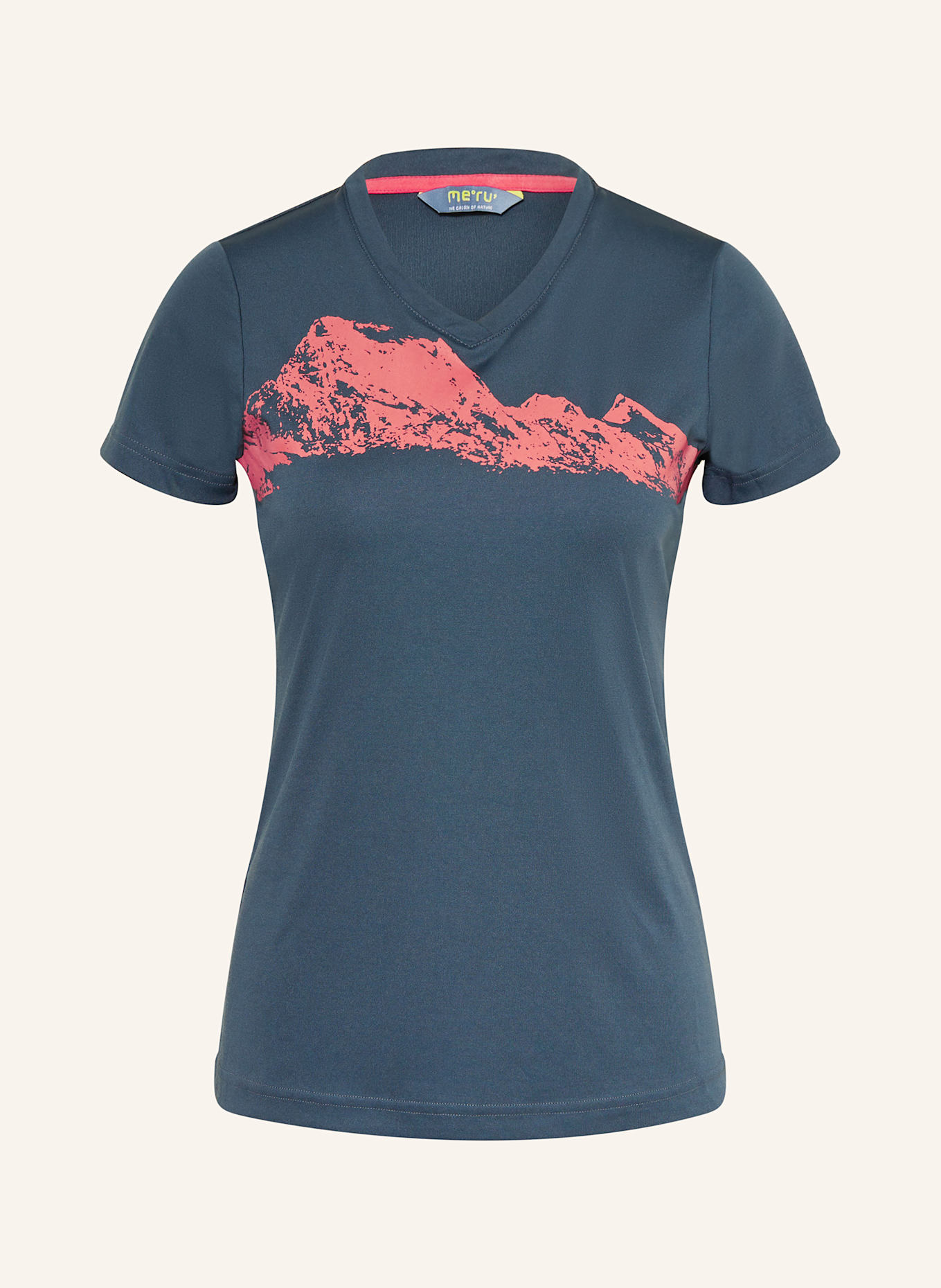 me°ru' T-Shirt CANTWELL: DUNKELBLAU