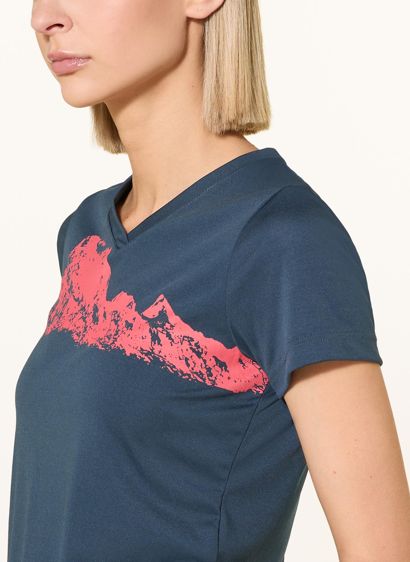 me°ru' T-Shirt CANTWELL: DUNKELBLAU