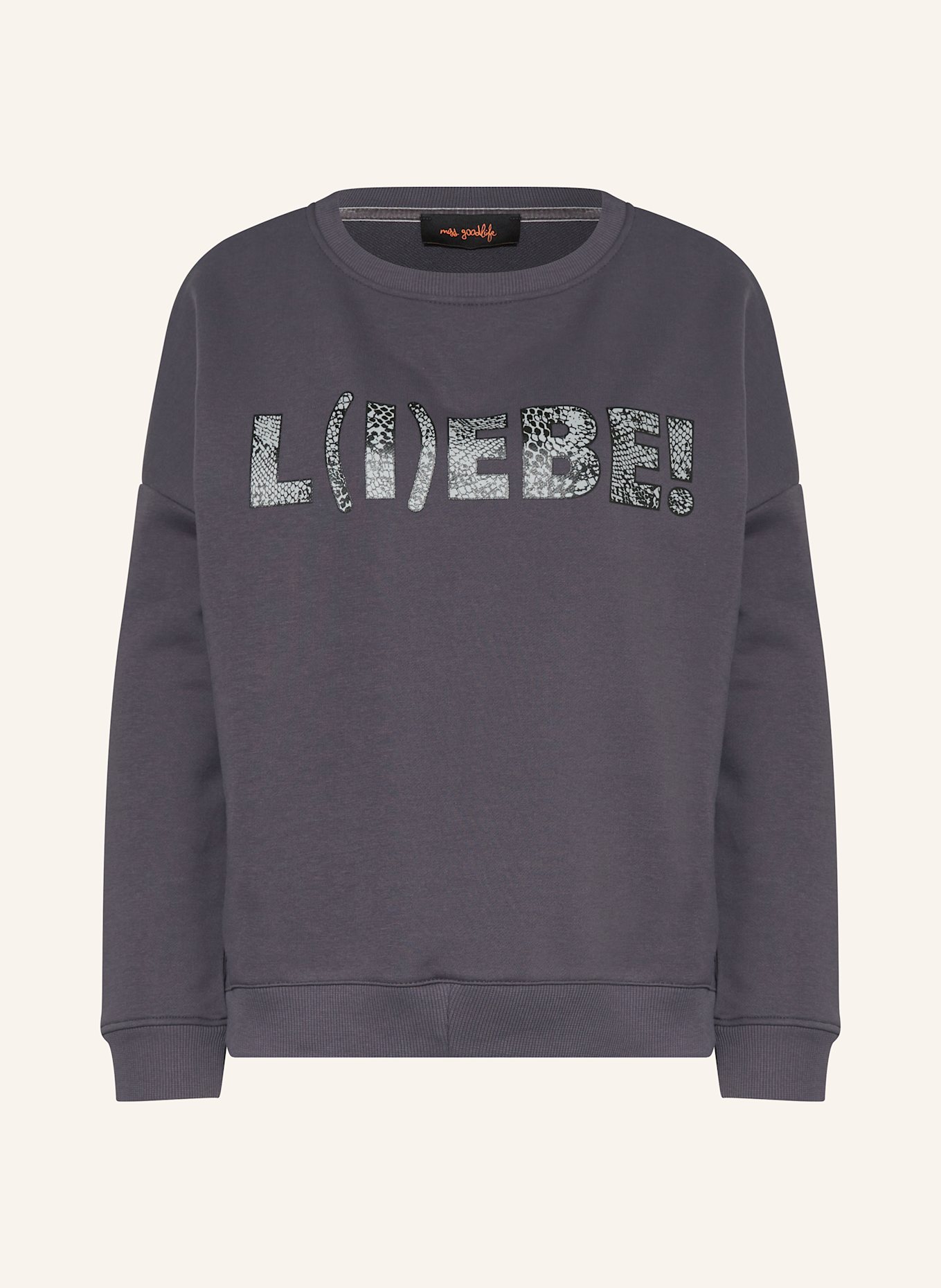 miss goodlife Sweatshirt: DUNKELGRAU