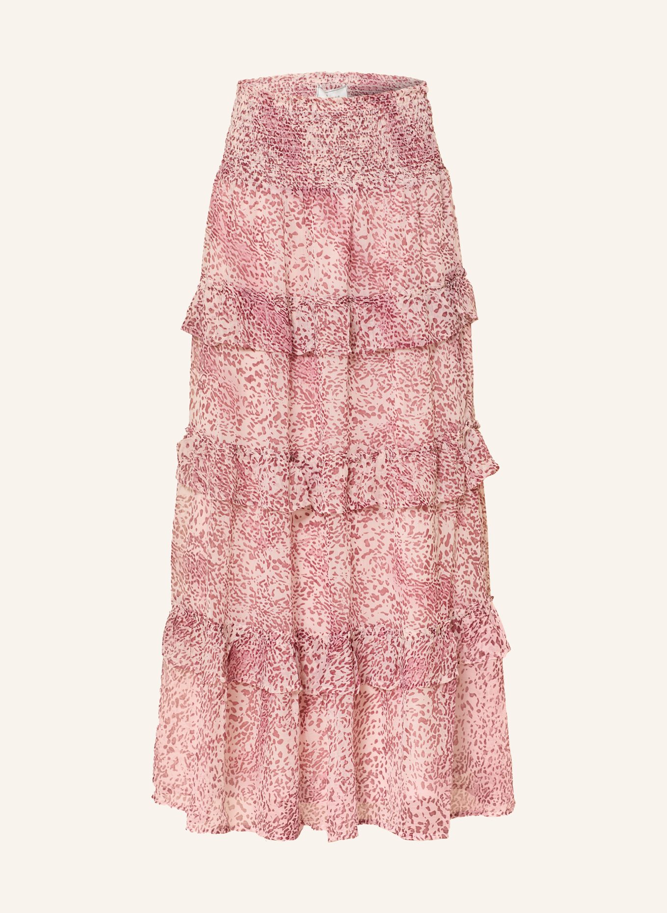 NEO NOIR Rock TODO mit Rüschen: DUNKELROT / ROSÉ