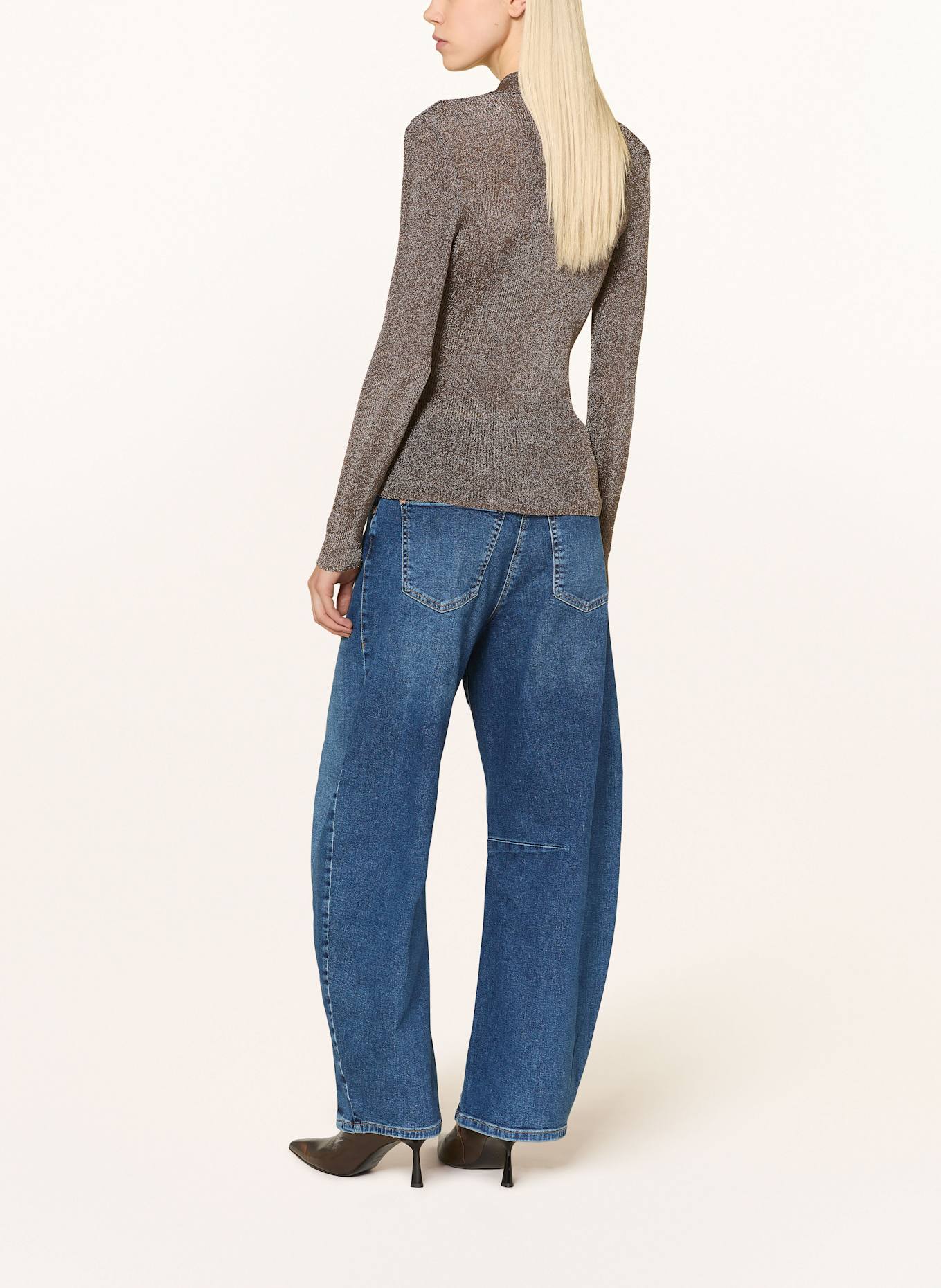 GESTUZ Pullover GZSILVI mit Glitzergarn: TAUPE