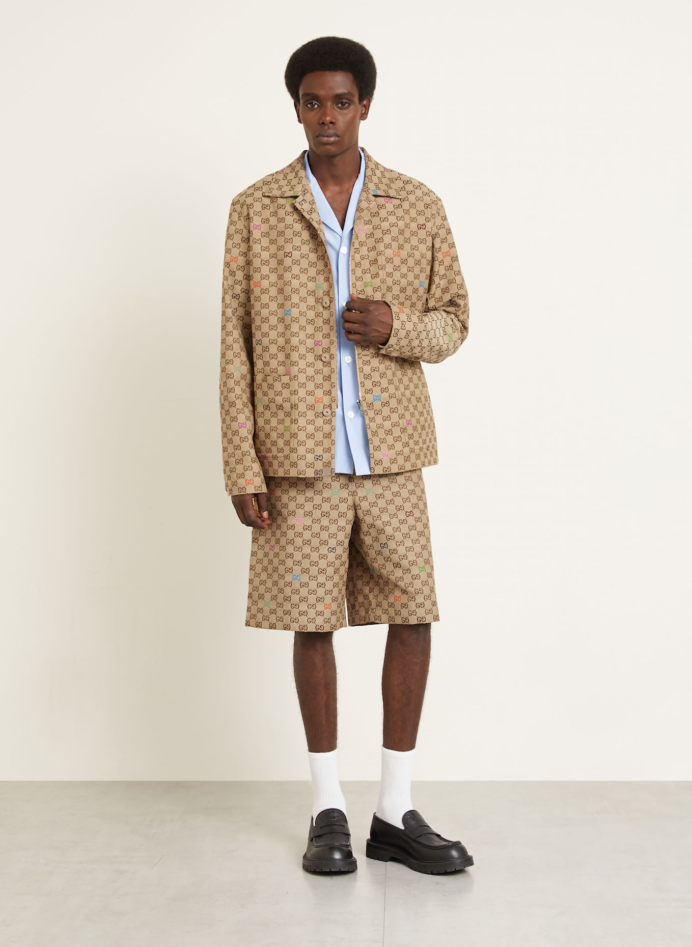 GUCCI Overshirt Comfort Fit: CAMEL / ORANGE / BRAUN