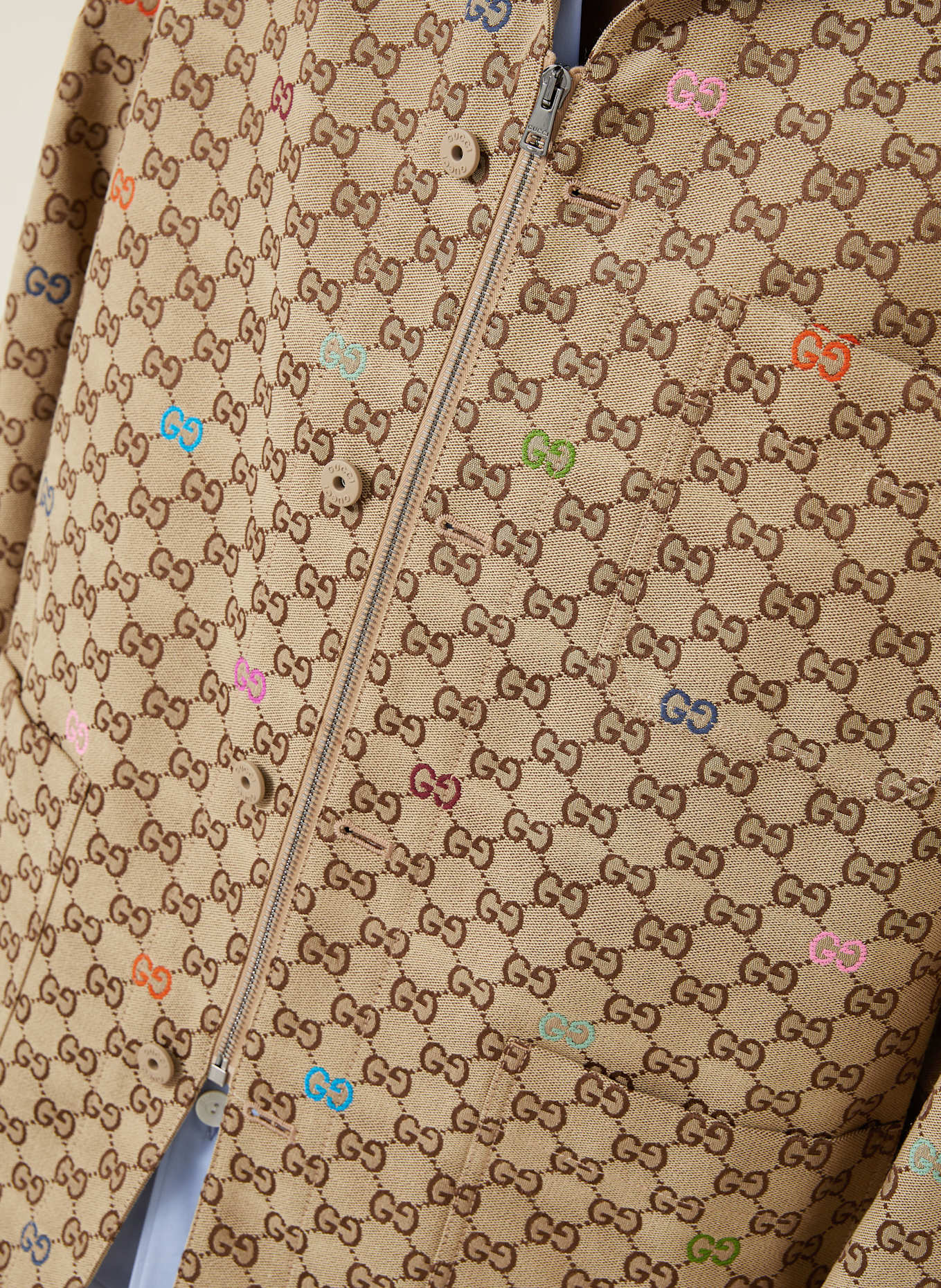 GUCCI Overshirt Comfort Fit: CAMEL / ORANGE / BRAUN