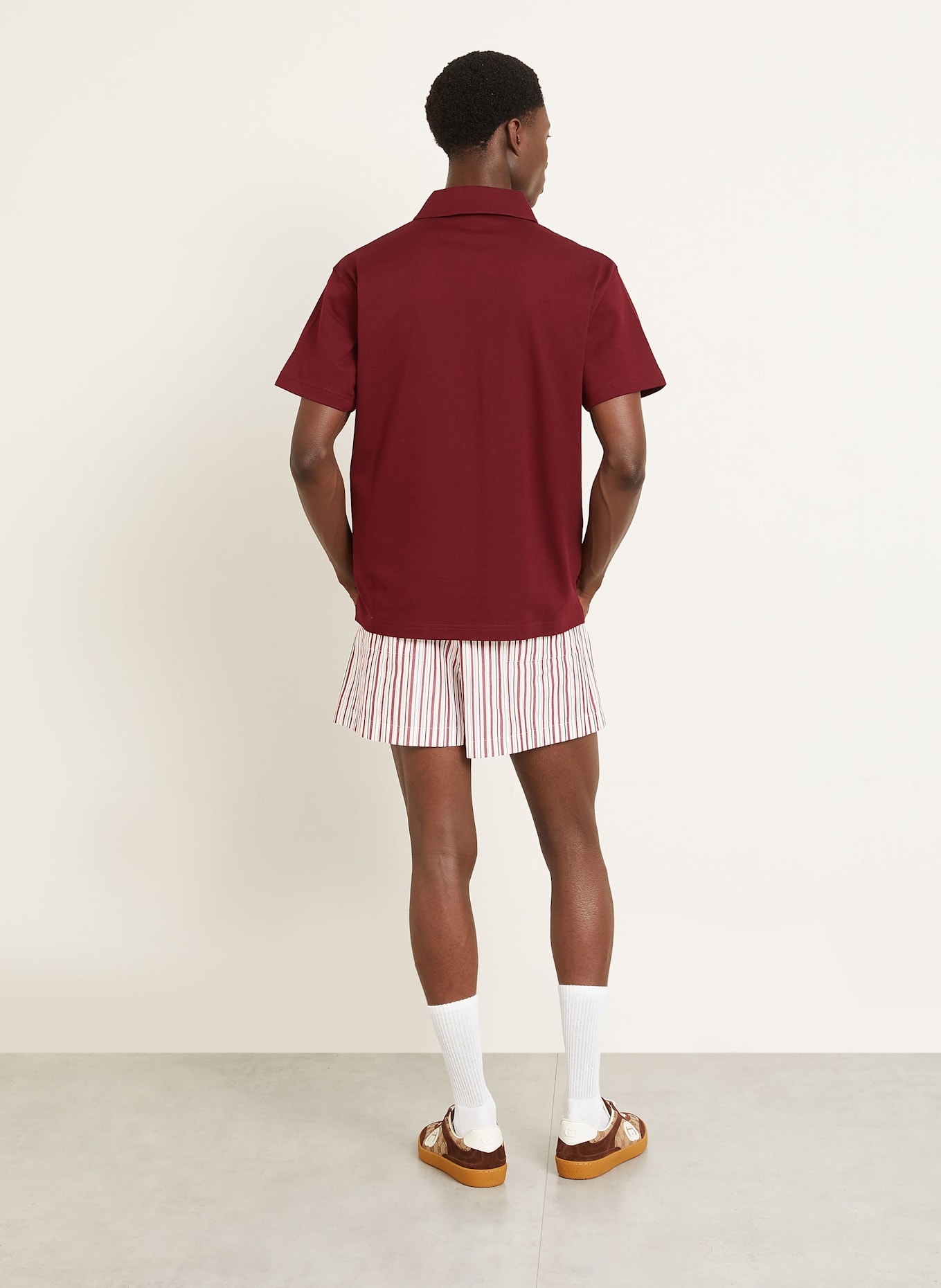 GUCCI Shorts: WEISS / DUNKELROT