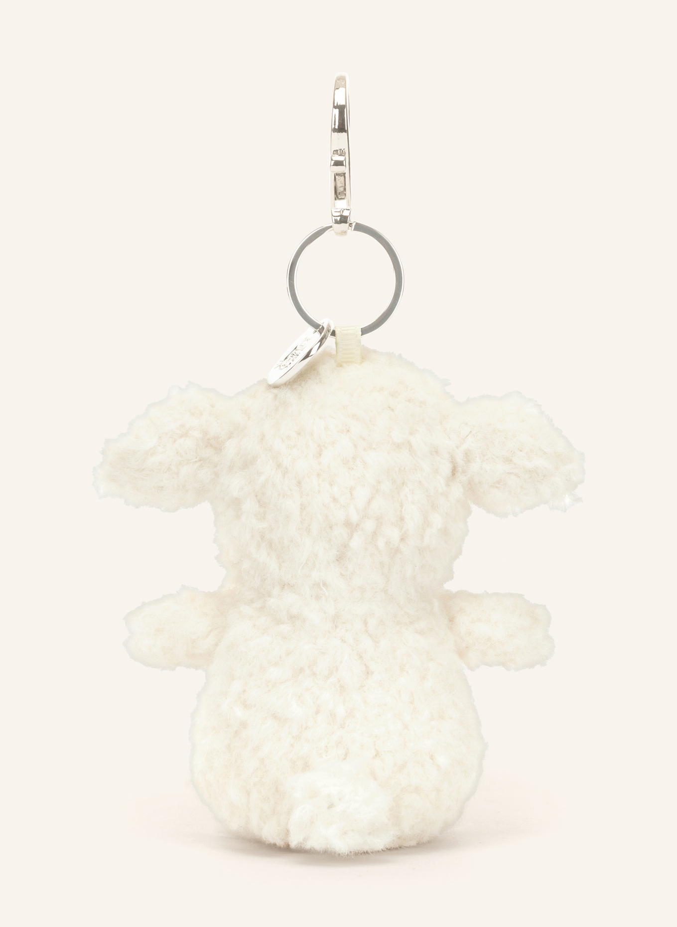 Jellycat Brelok i zawieszka do torby LITTLE LAMB: KREMOWY