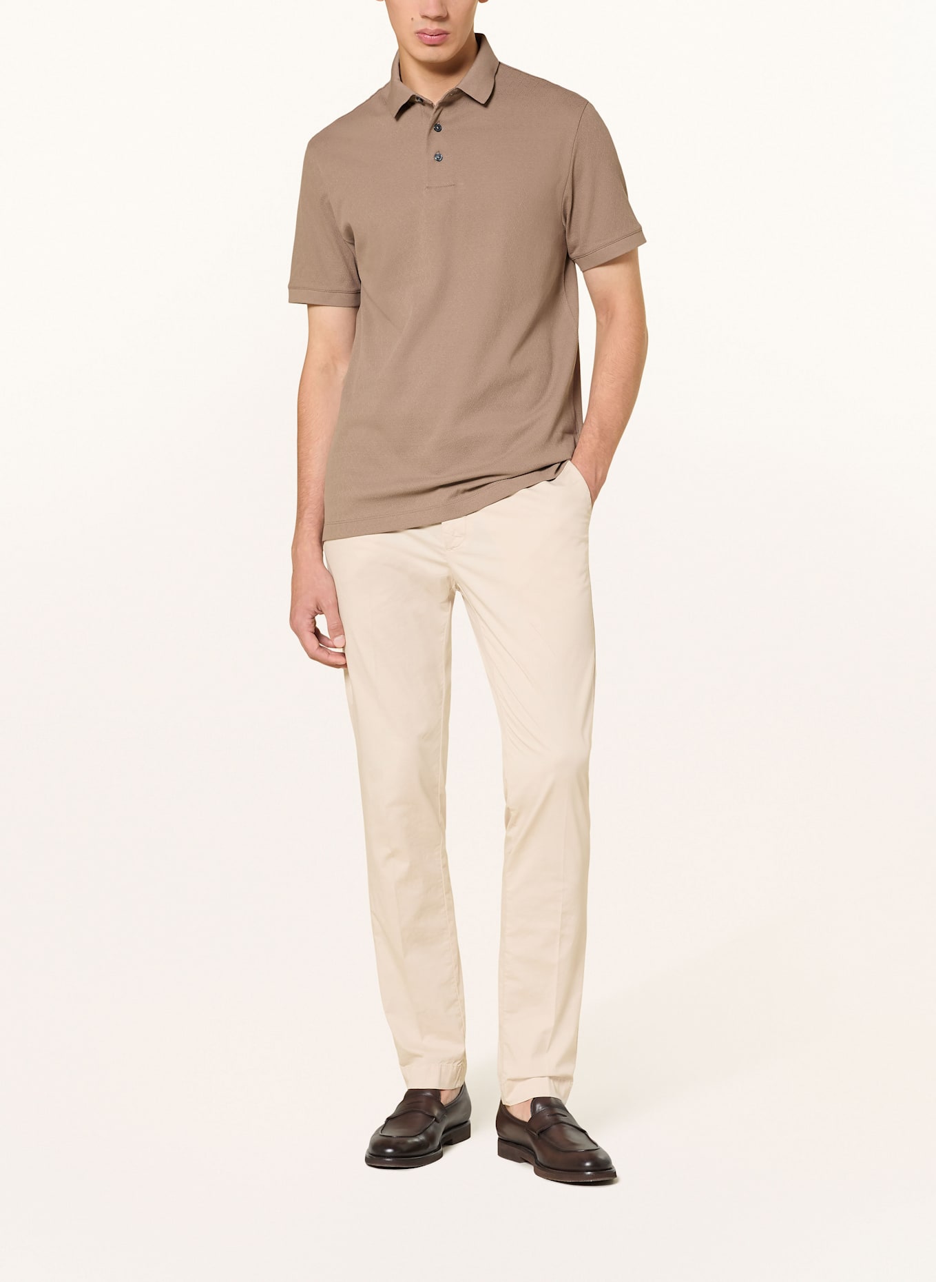 EMPORIO ARMANI Jersey-Poloshirt Regular Fit: BRAUN