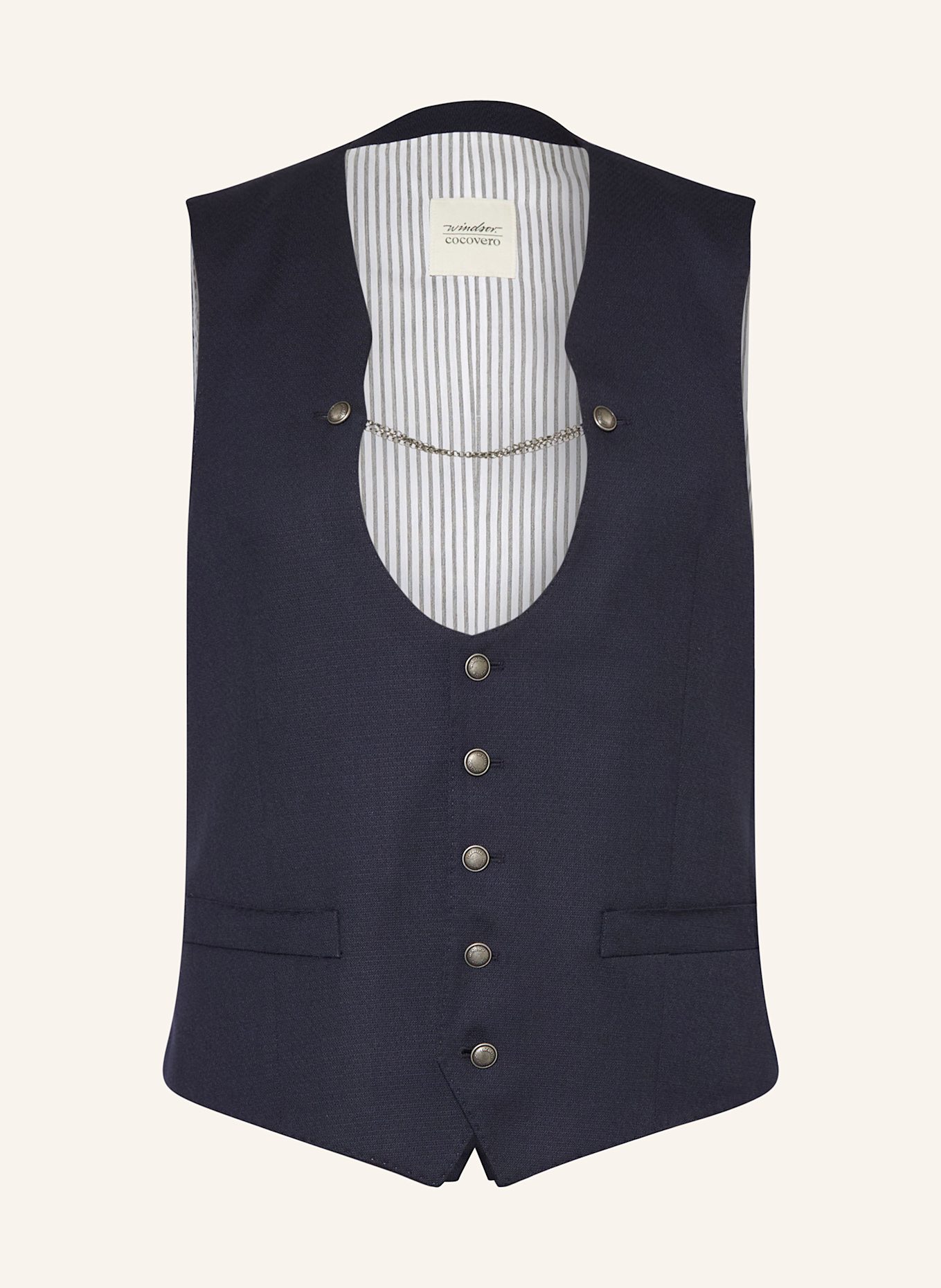windsor. Traditional vest URS: DARK BLUE