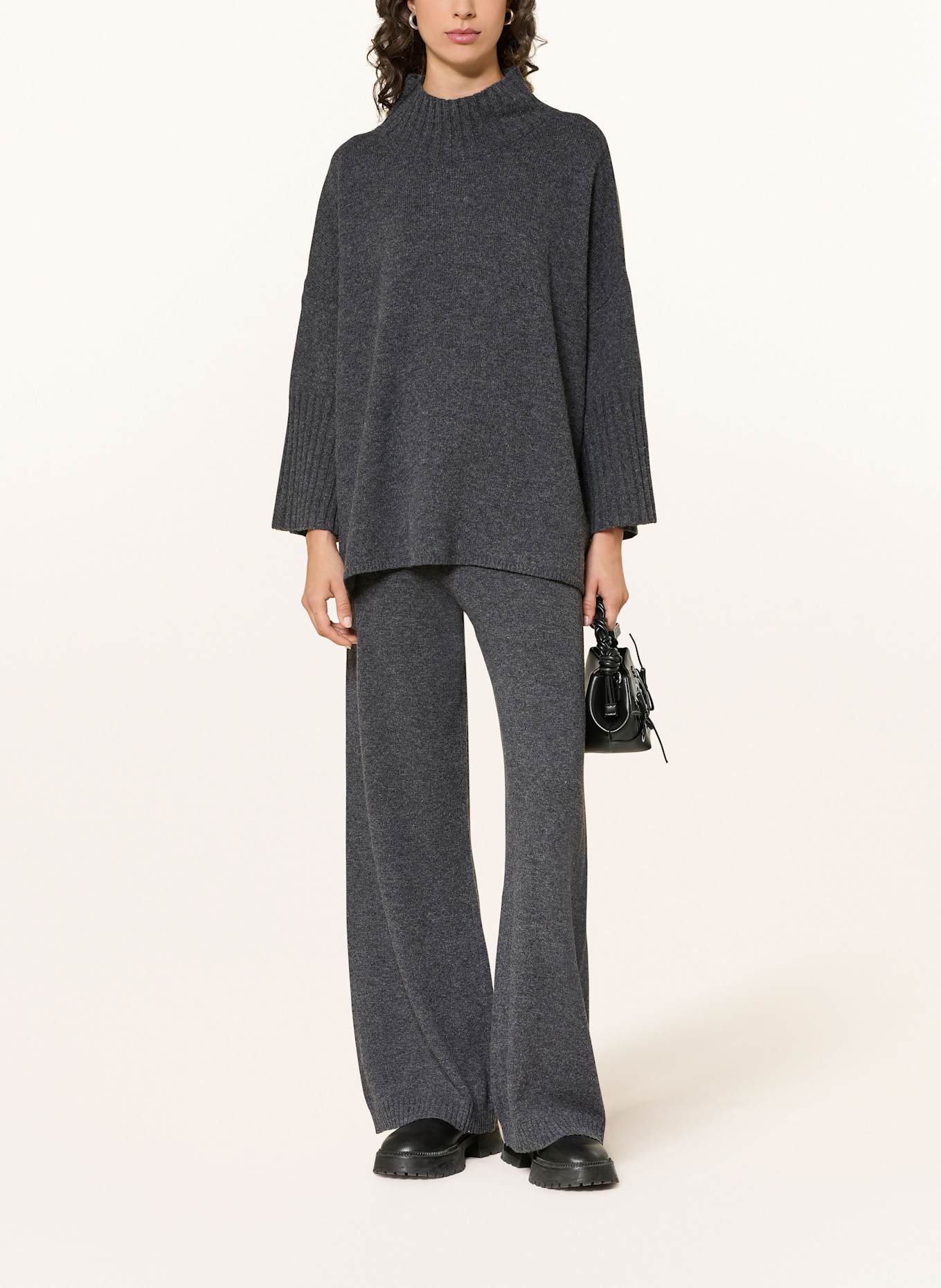 MRS & HUGS Strickhose aus Merinowolle: DUNKELGRAU