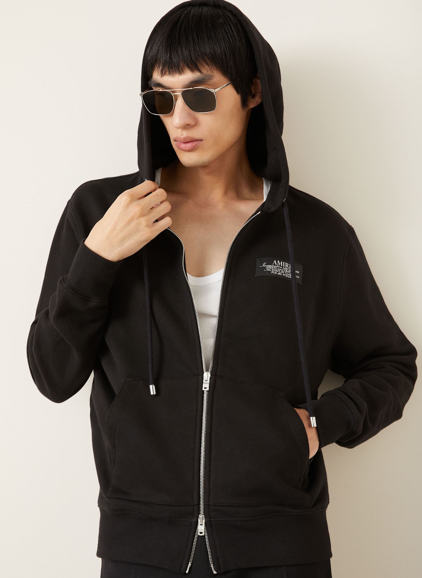 AMIRI Sweatjacke: SCHWARZ