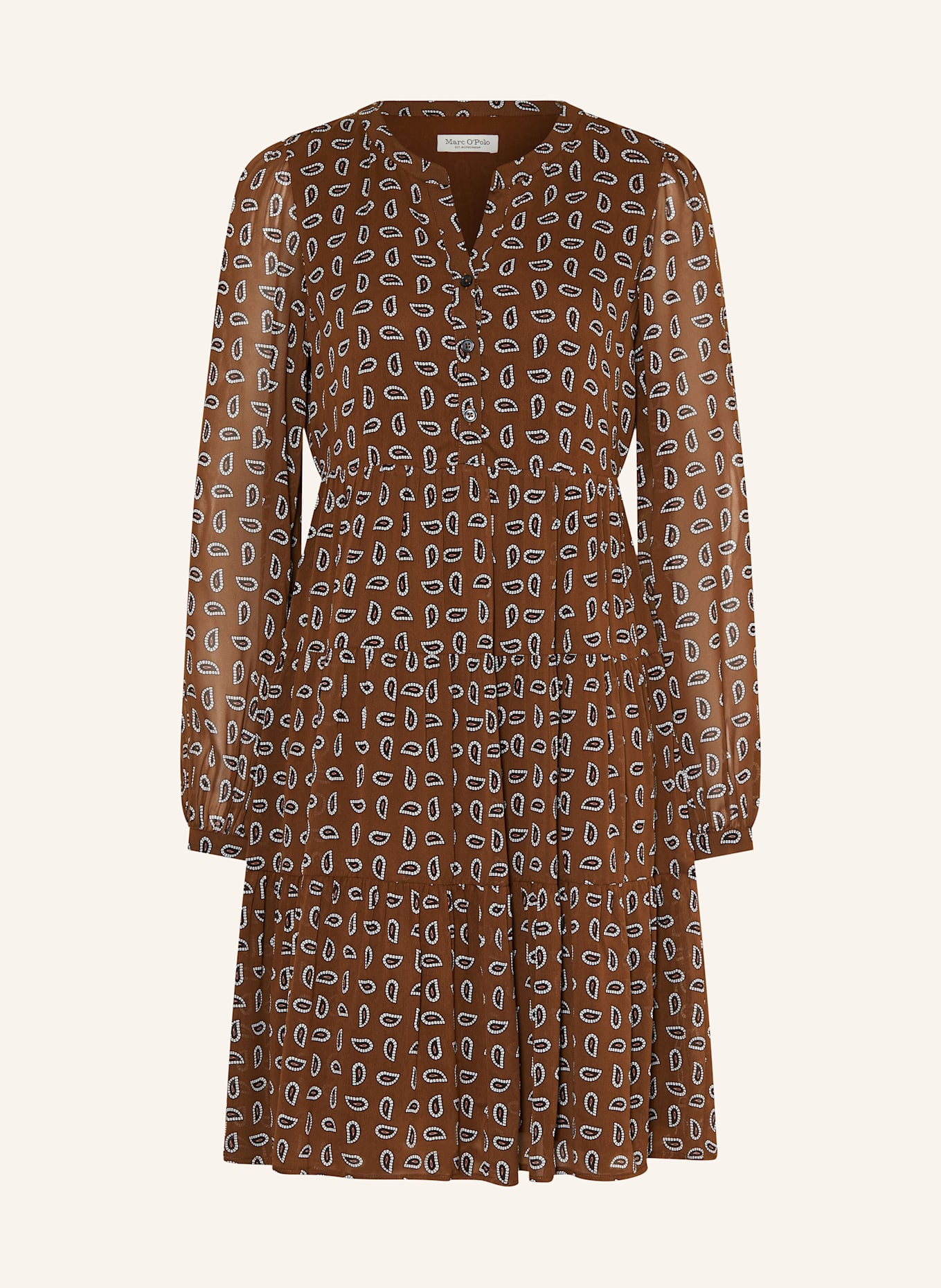 Marc O'Polo Kleid: BRAUN / DUNKELBRAUN