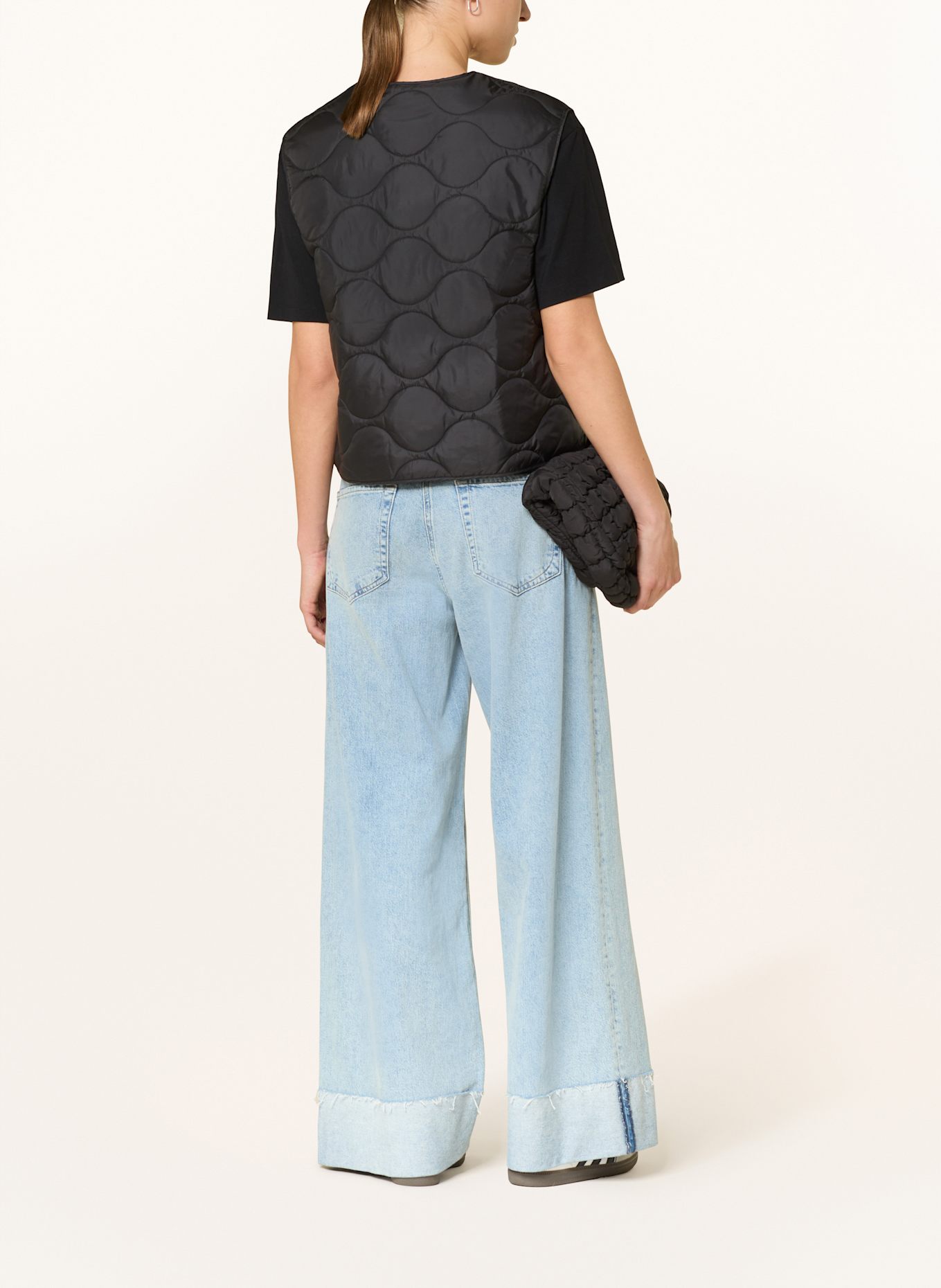 Marc O'Polo Kamizelka pikowana: CZARNY