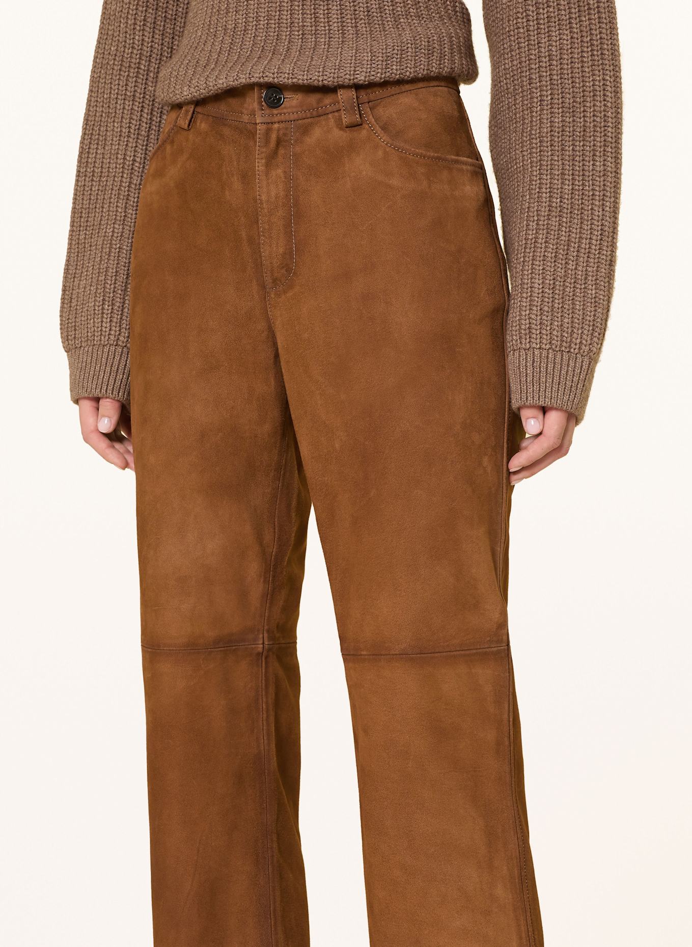 Marc O'Polo Lederhose: BRAUN