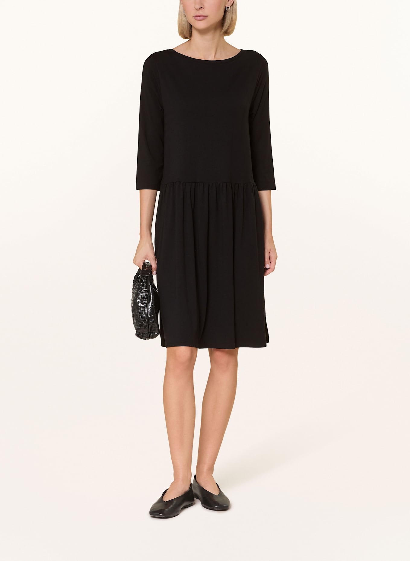 Marc O'Polo Jerseykleid mit 3/4-Arm: SCHWARZ