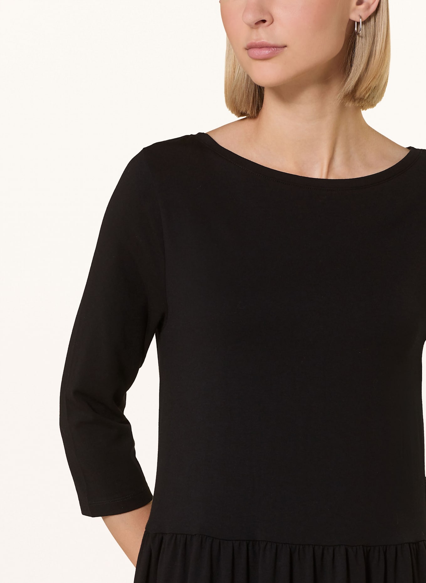 Marc O'Polo Jerseykleid mit 3/4-Arm: SCHWARZ