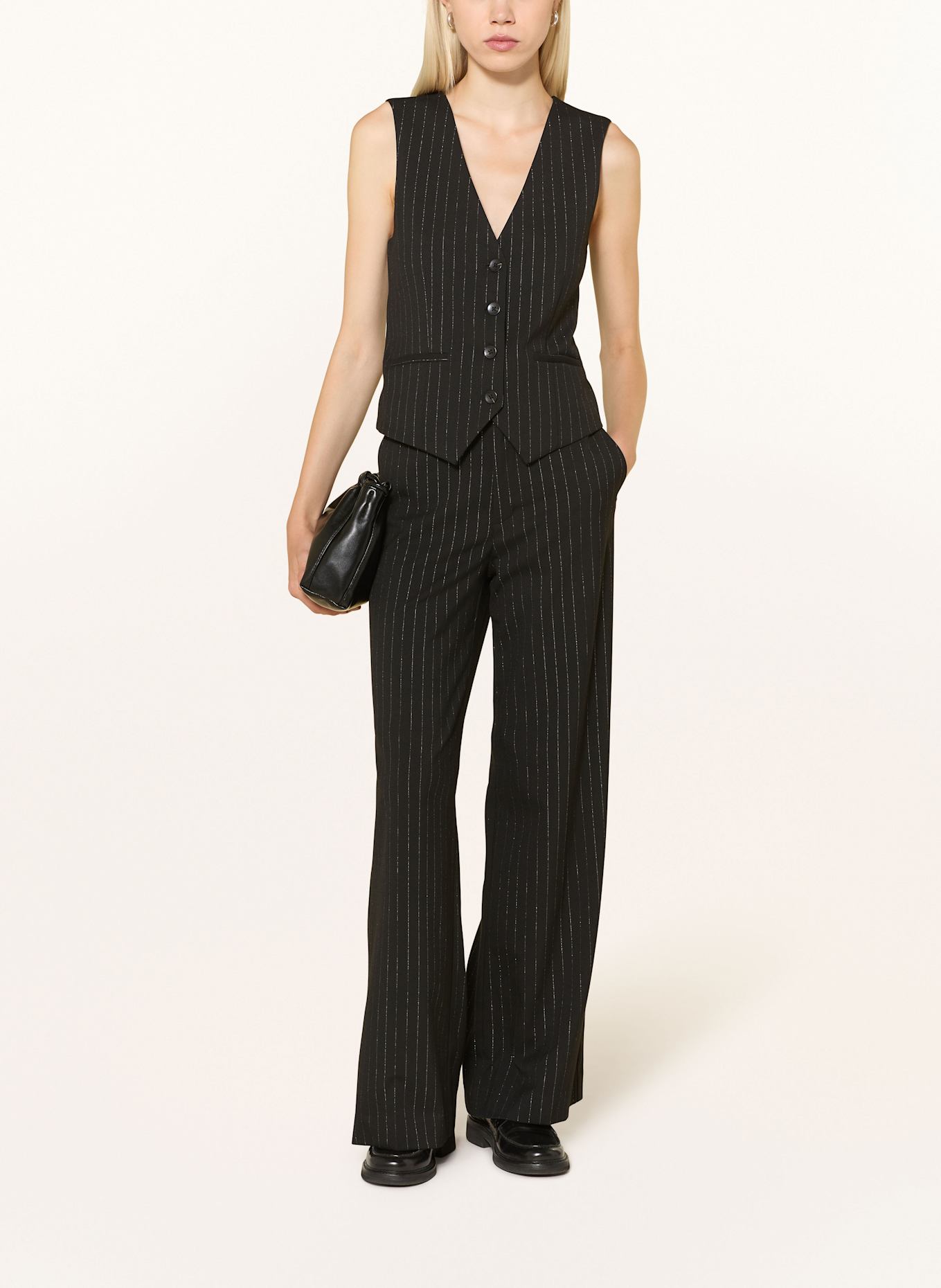 Part Two Blazerweste VALENTINEPW mit Glitzergarn: SCHWARZ