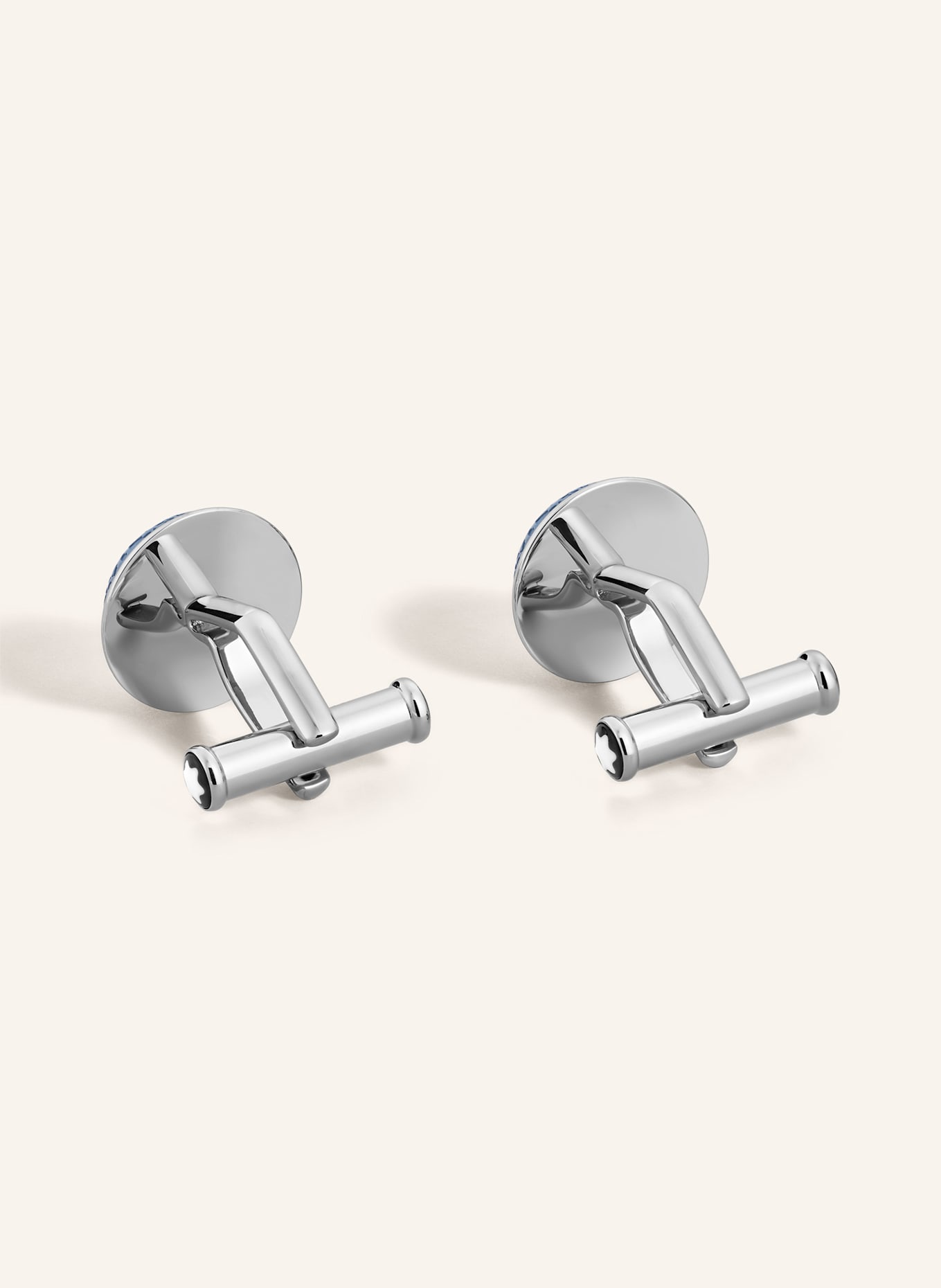 MONTBLANC Manschettenknöpfe HOMAGE TO WOLFGANG GOETHE: SILBER / BLAUGRAU