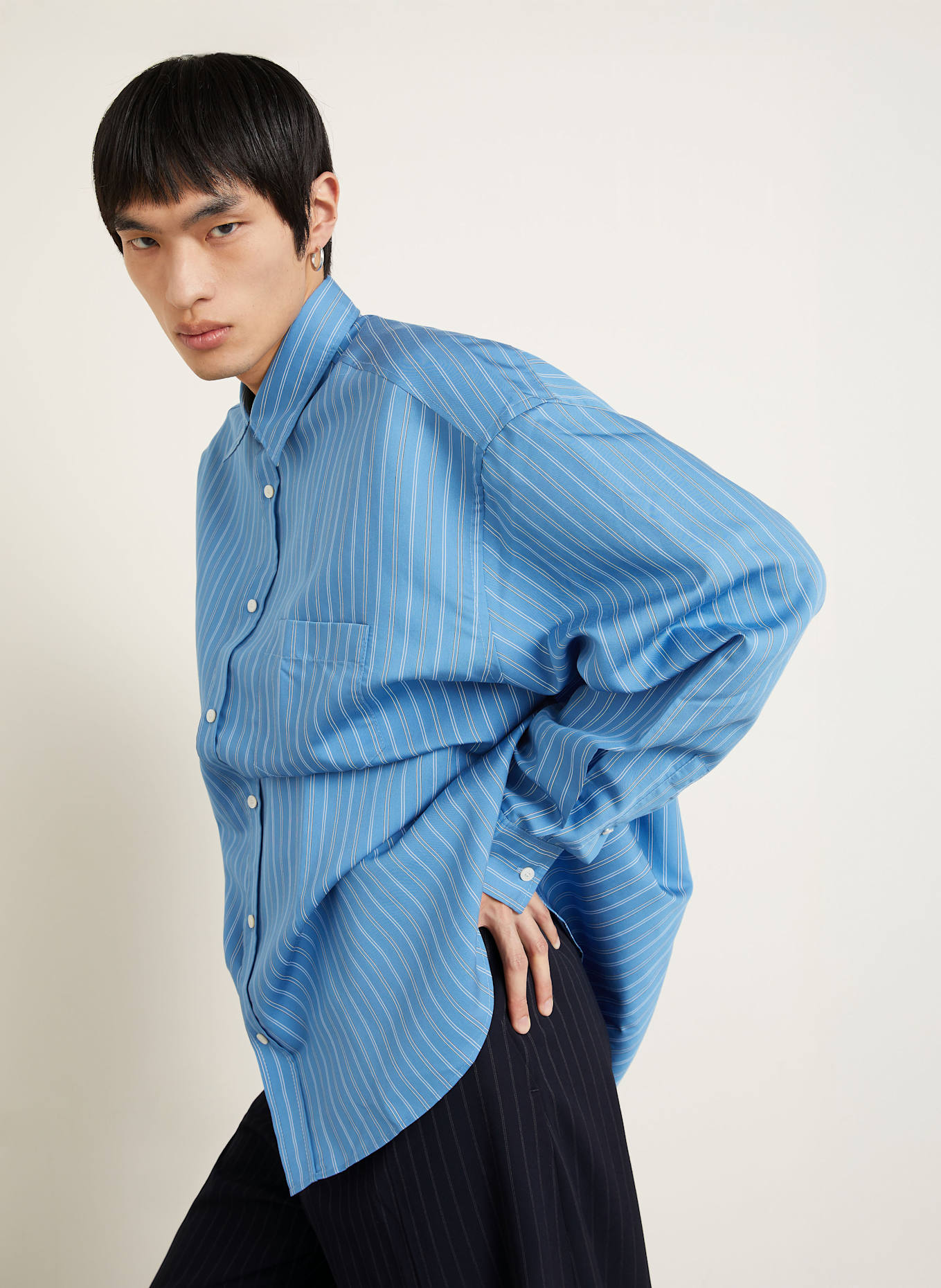 Acne Studios Hemd Comfort Fit: BLAU