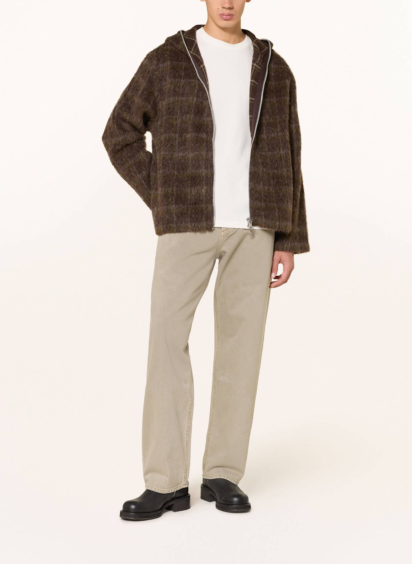 AGOLDE Džíny FUSION Baggy Tapered Fit: wic wicker (md wsh grey)
