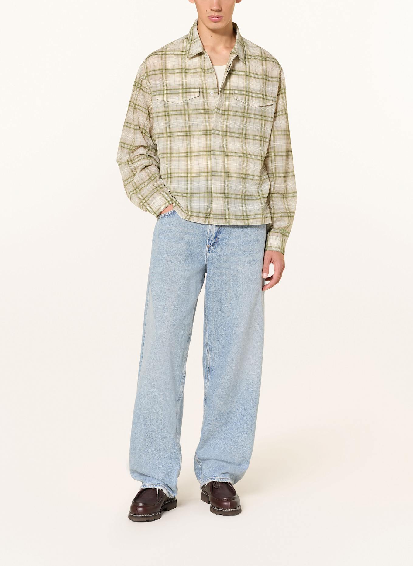 AGOLDE Džíny FUSION vasket jean Baggy Taper Fit: force force (vint marbled ind)