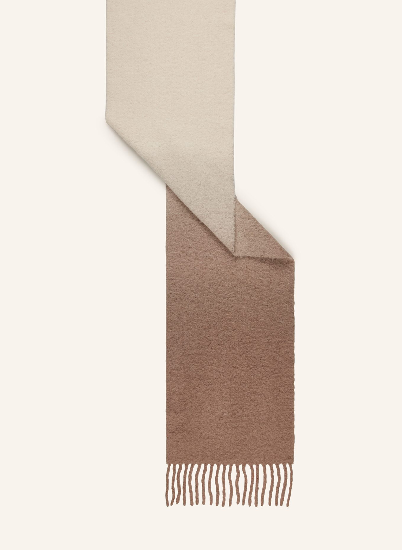 JACQUEMUS L ECHARPE MOISSON scarf made from alpaca: CREAM / BEIGE