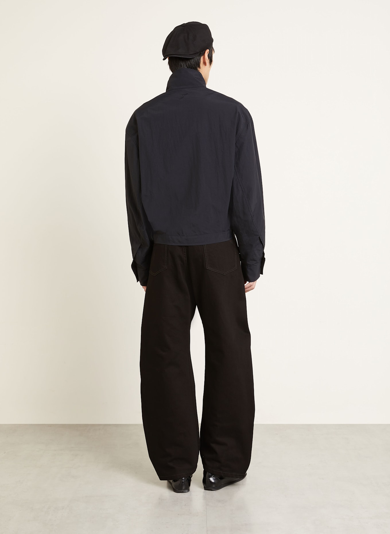 JACQUEMUS Jacke LE BLOUSON CURVO: SCHWARZ