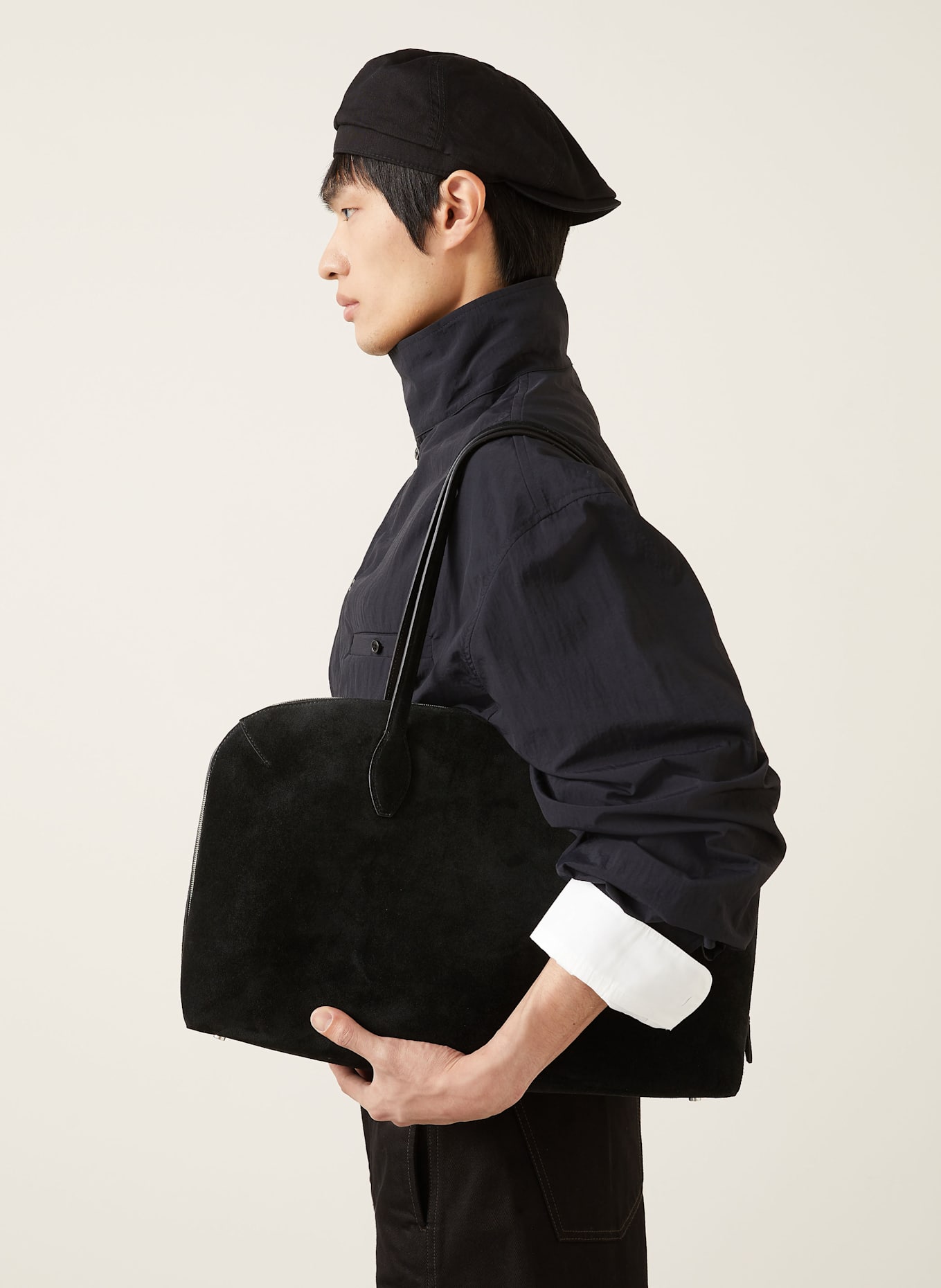 JACQUEMUS Jacke LE BLOUSON CURVO: SCHWARZ