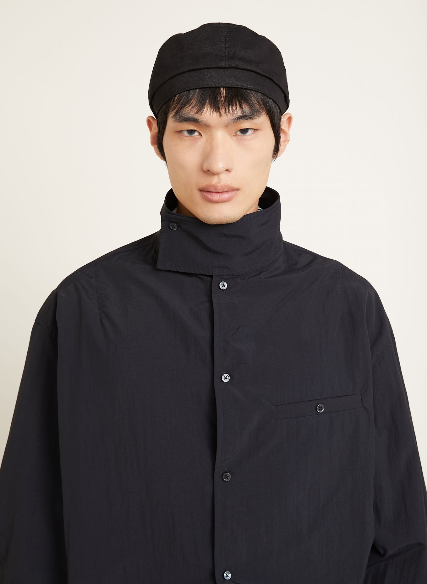JACQUEMUS Jacke LE BLOUSON CURVO: SCHWARZ