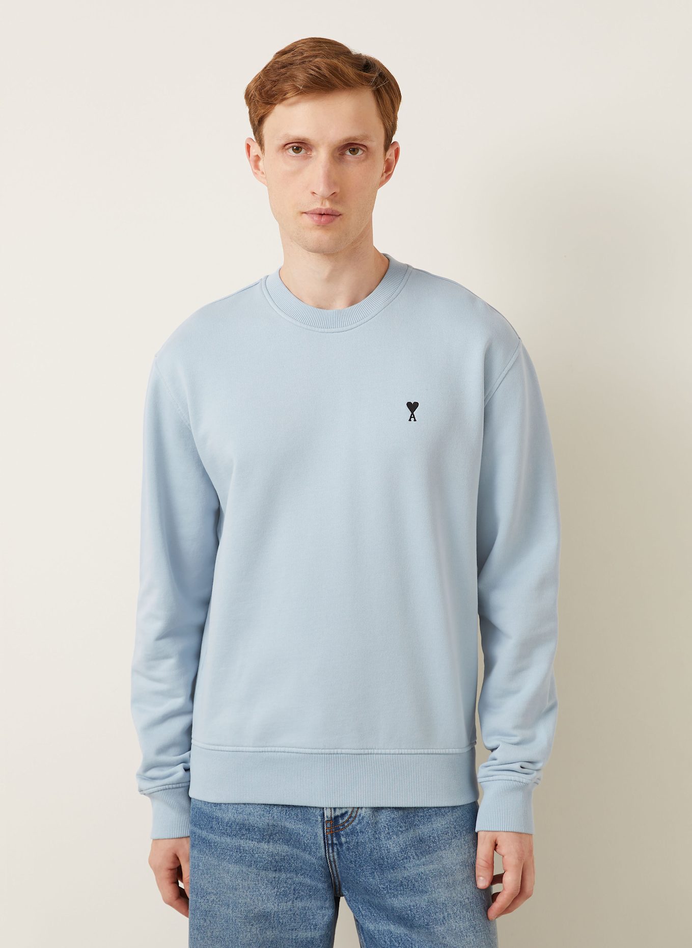 AMI PARIS Sweatshirt MOLLETON: HELLBLAU