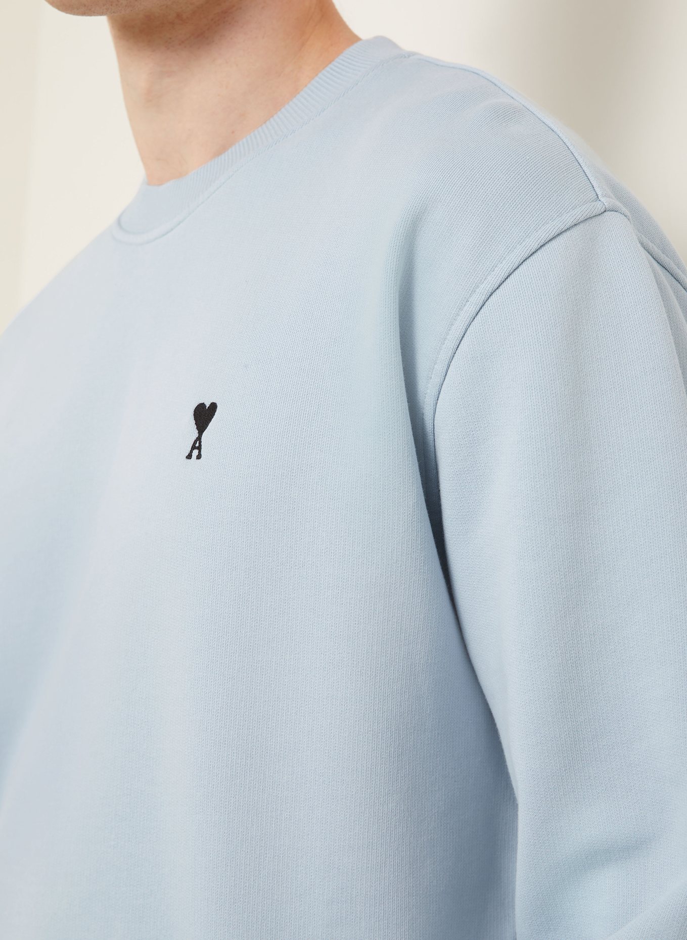 AMI PARIS Sweatshirt MOLLETON: HELLBLAU