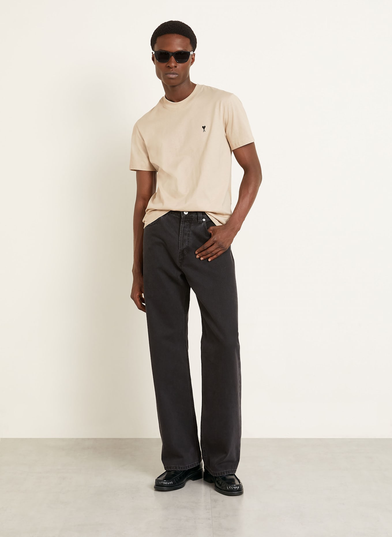 AMI PARIS T-Shirt: HELLBRAUN