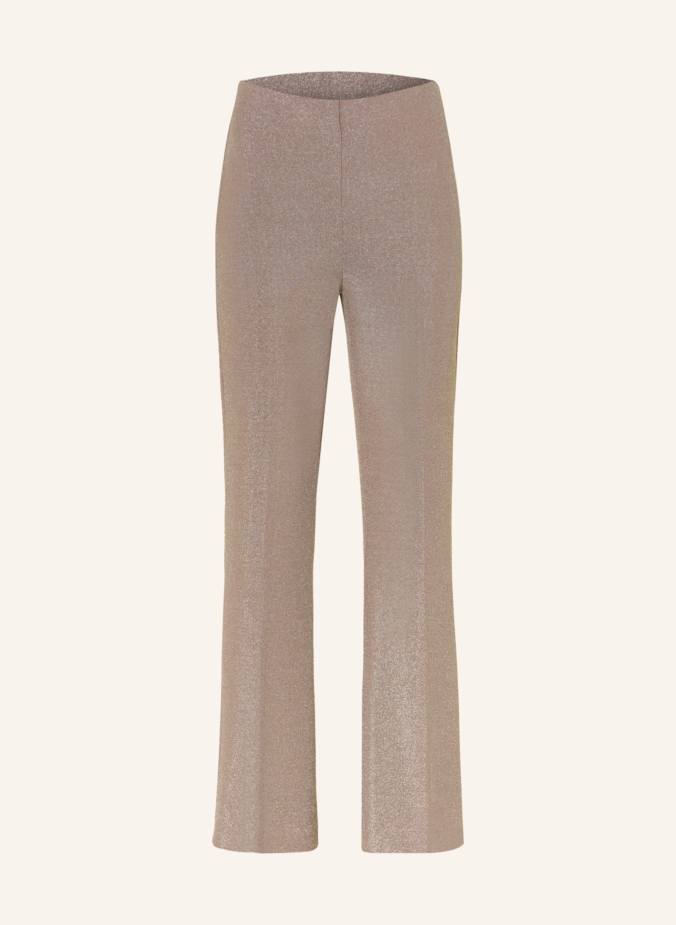 Joseph Ribkoff SIGNATURE Jerseyhose mit Glitzergarn: TAUPE