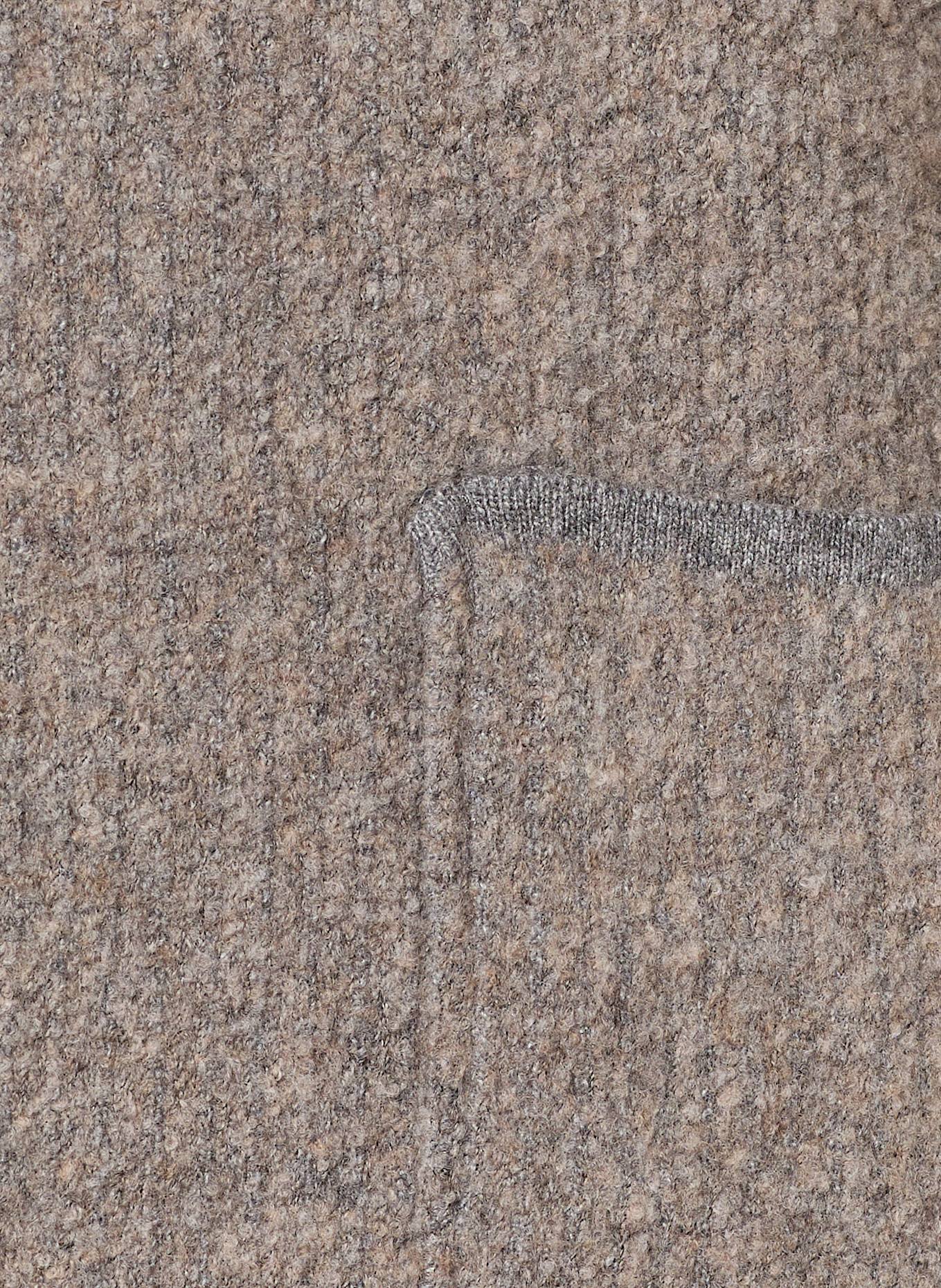 MAURIZIO BALDASSARI Stricksakko Slim Fit aus Bouclé: GRAU